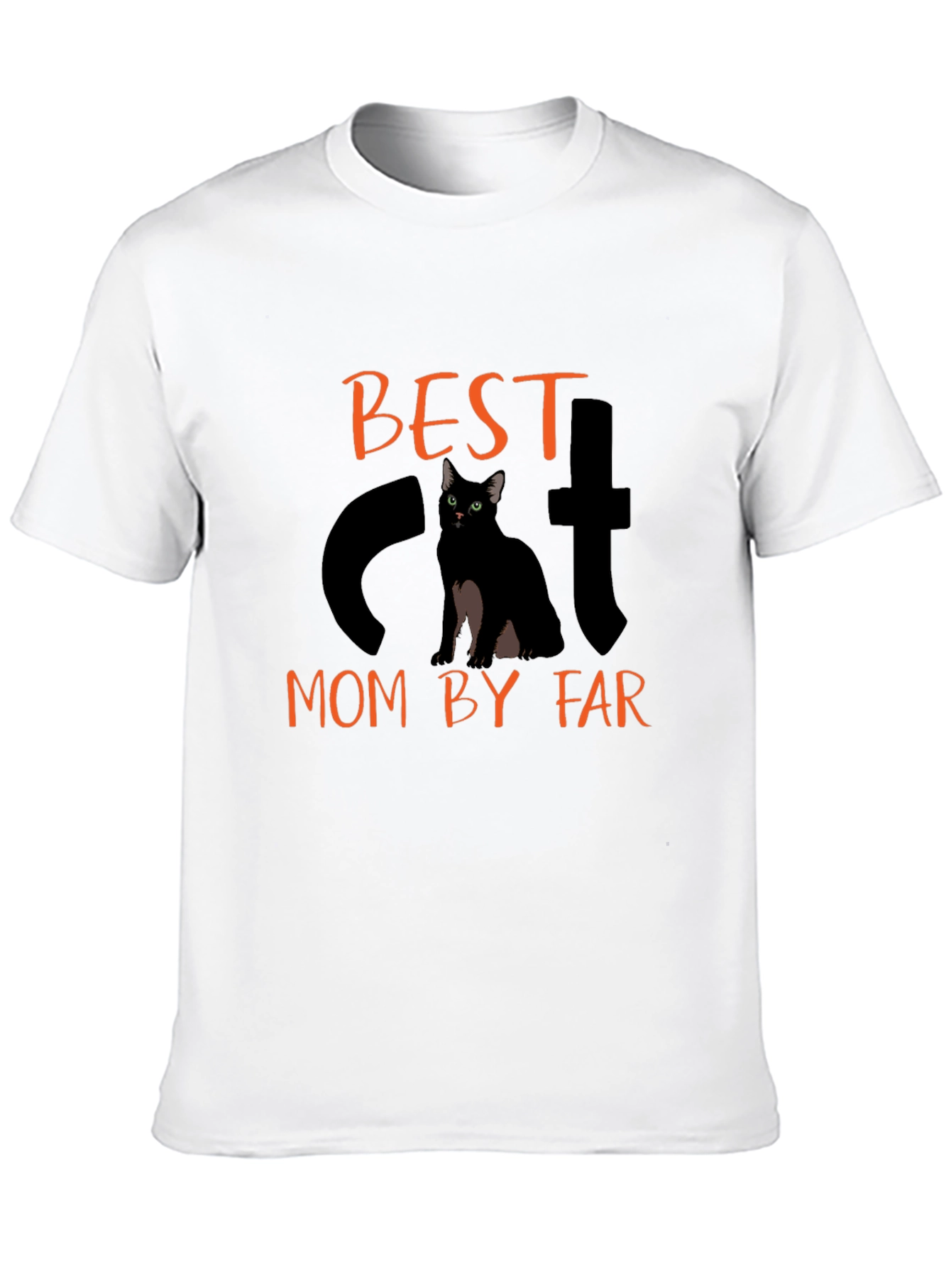 Best Cat Mom T-Shirt - Cute Black Cat Tee