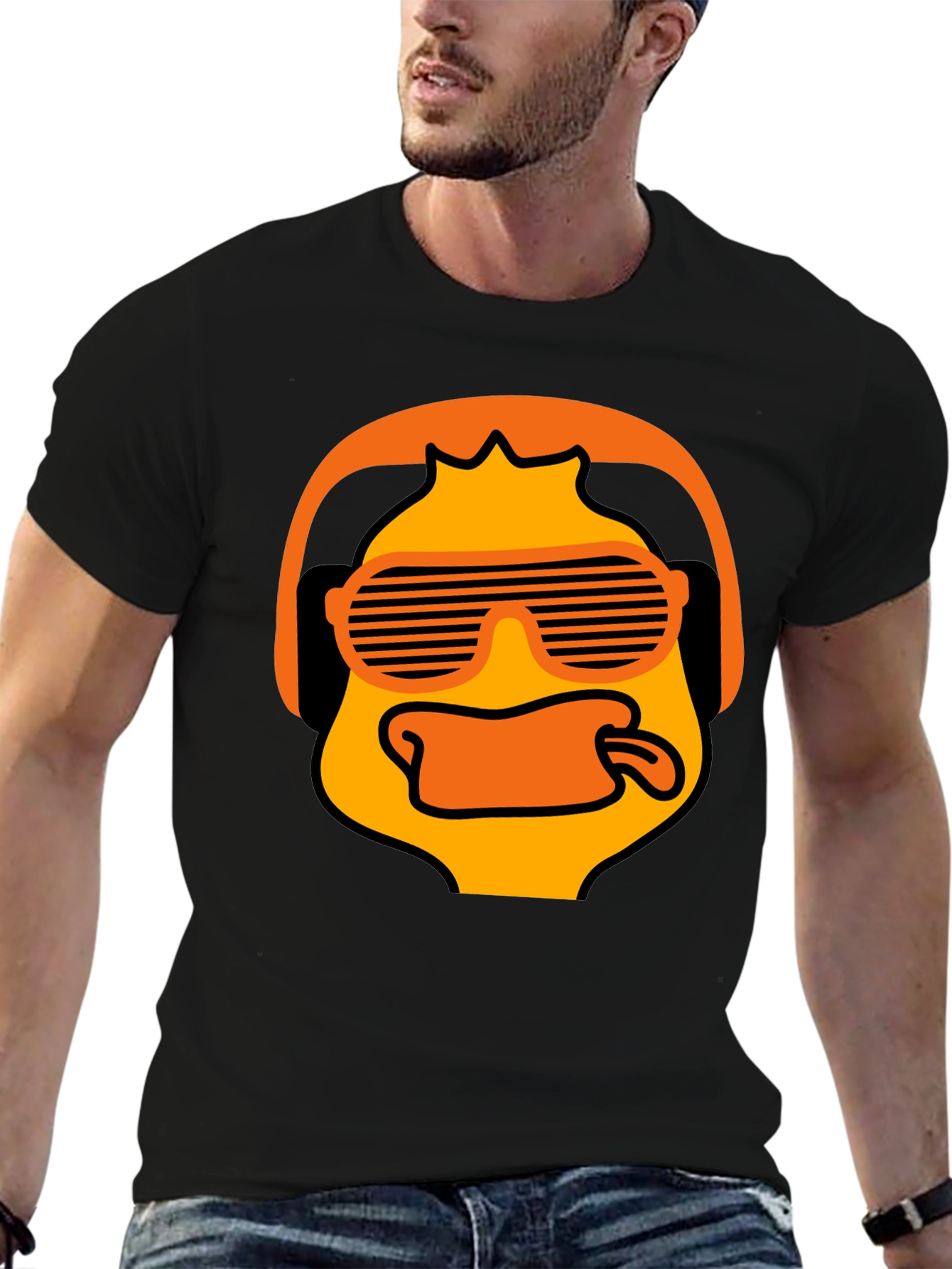 Cool Duck Graphic T-Shirt - Black Cotton Tee