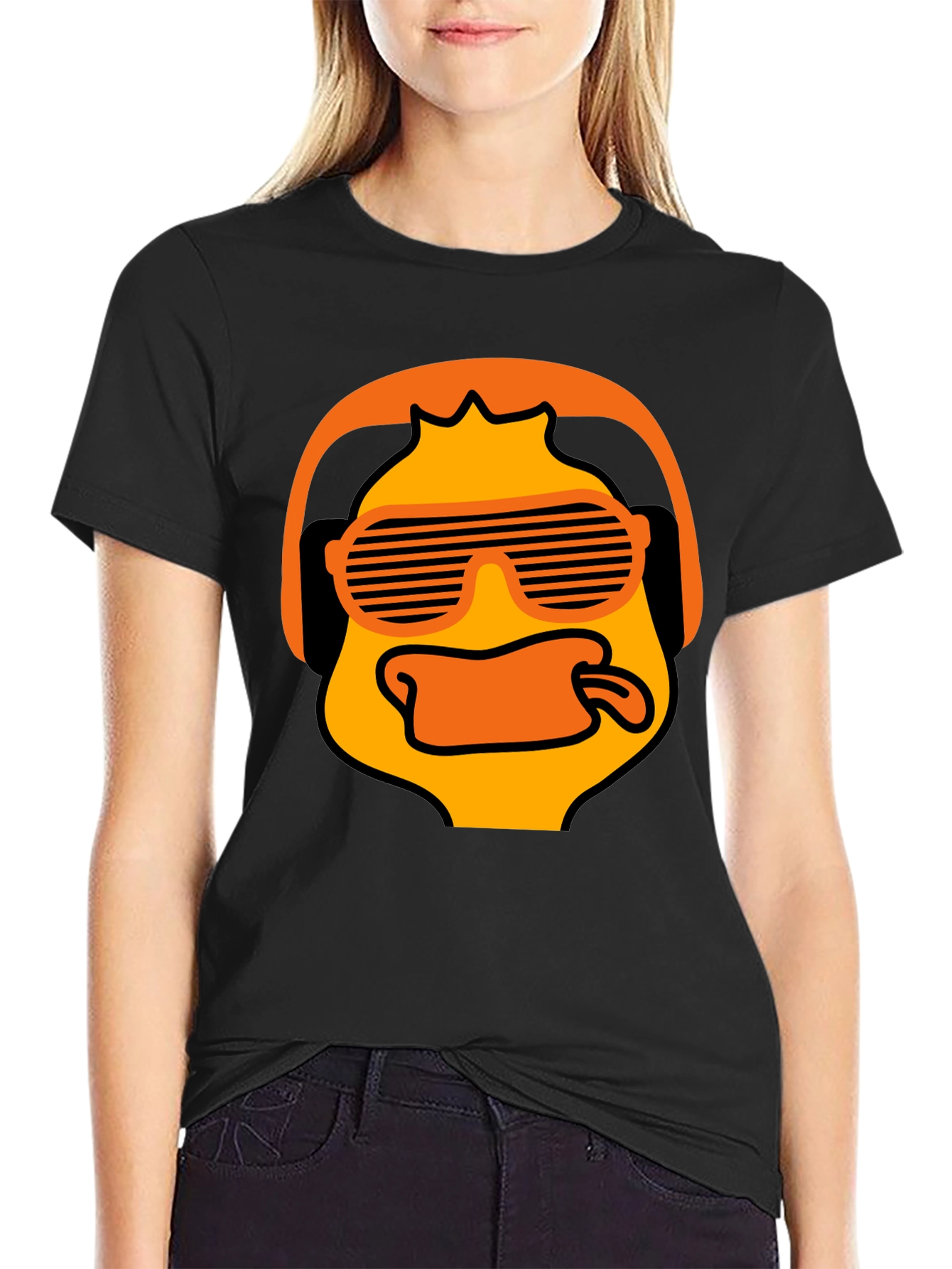 Cool Duck Graphic T-Shirt - Black Cotton Tee