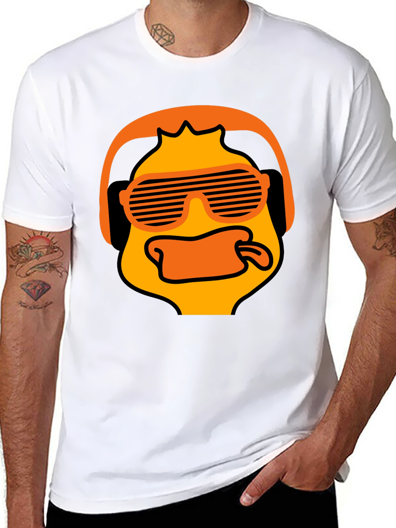 Cool Duck Graphic T-Shirt - Black Cotton Tee