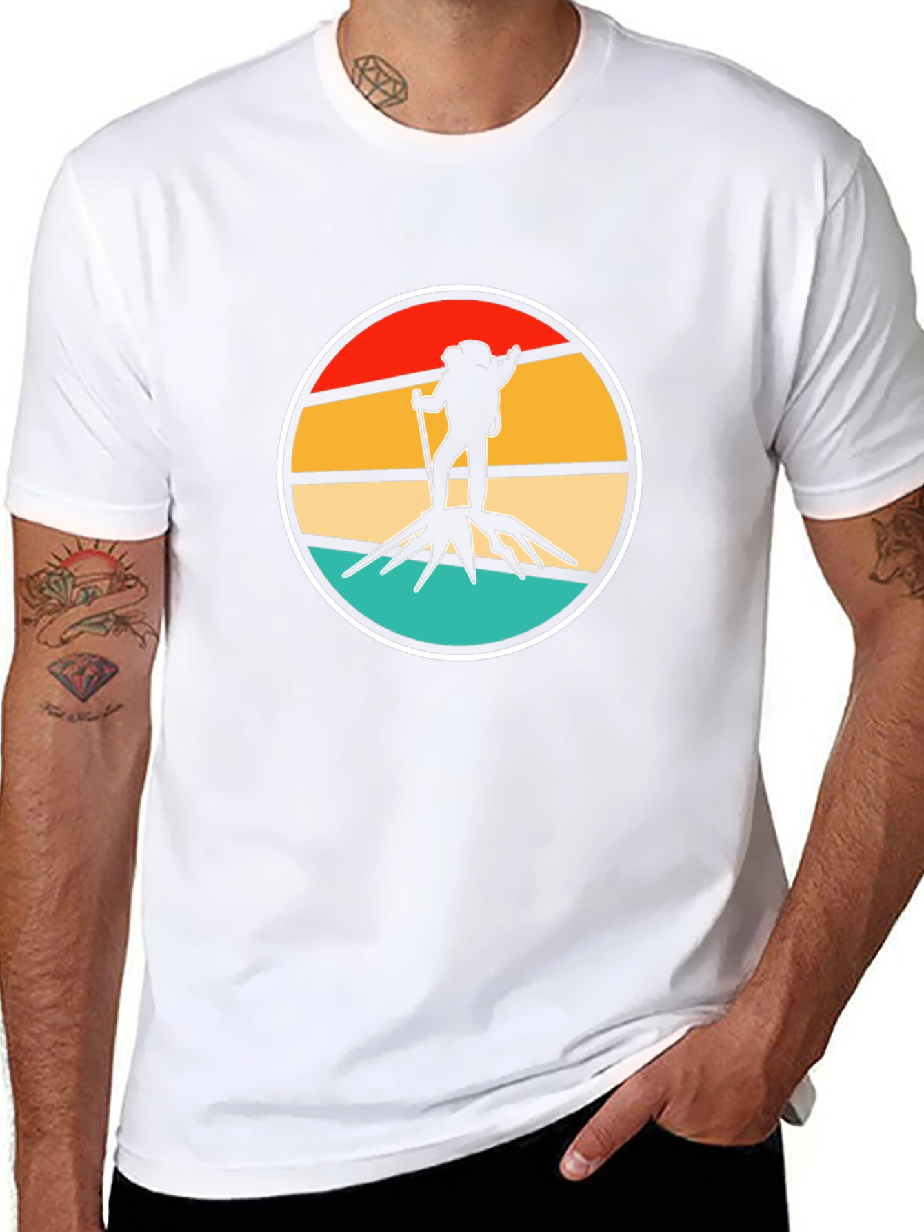Retro Hiker T-Shirt - Adventure Awaits!