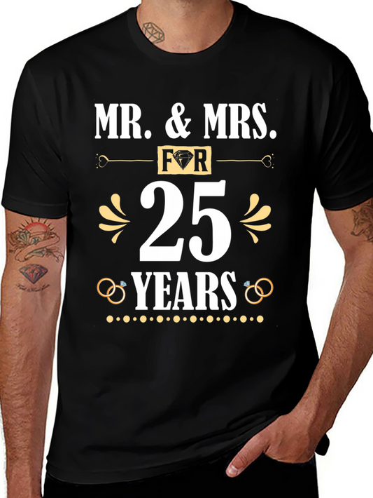 Mr. & Mrs. 25 Years Anniversary T-Shirt