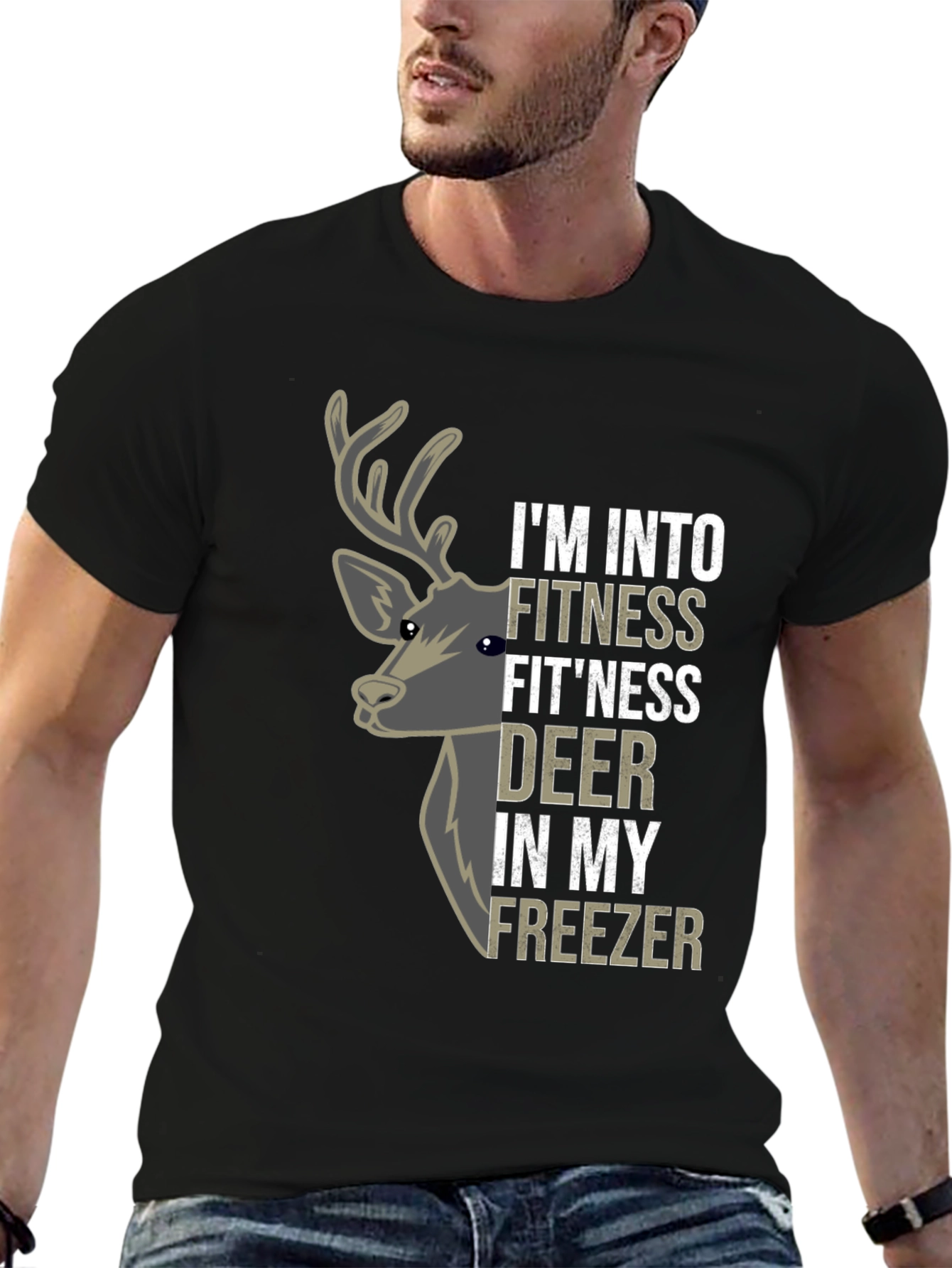 Fitness Fitness Deer T-Shirt - Funny Hunting Tee