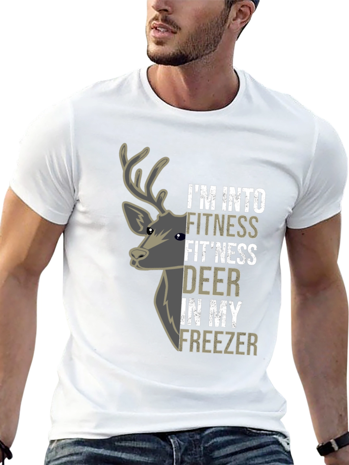 Fitness Fitness Deer T-Shirt - Funny Hunting Tee