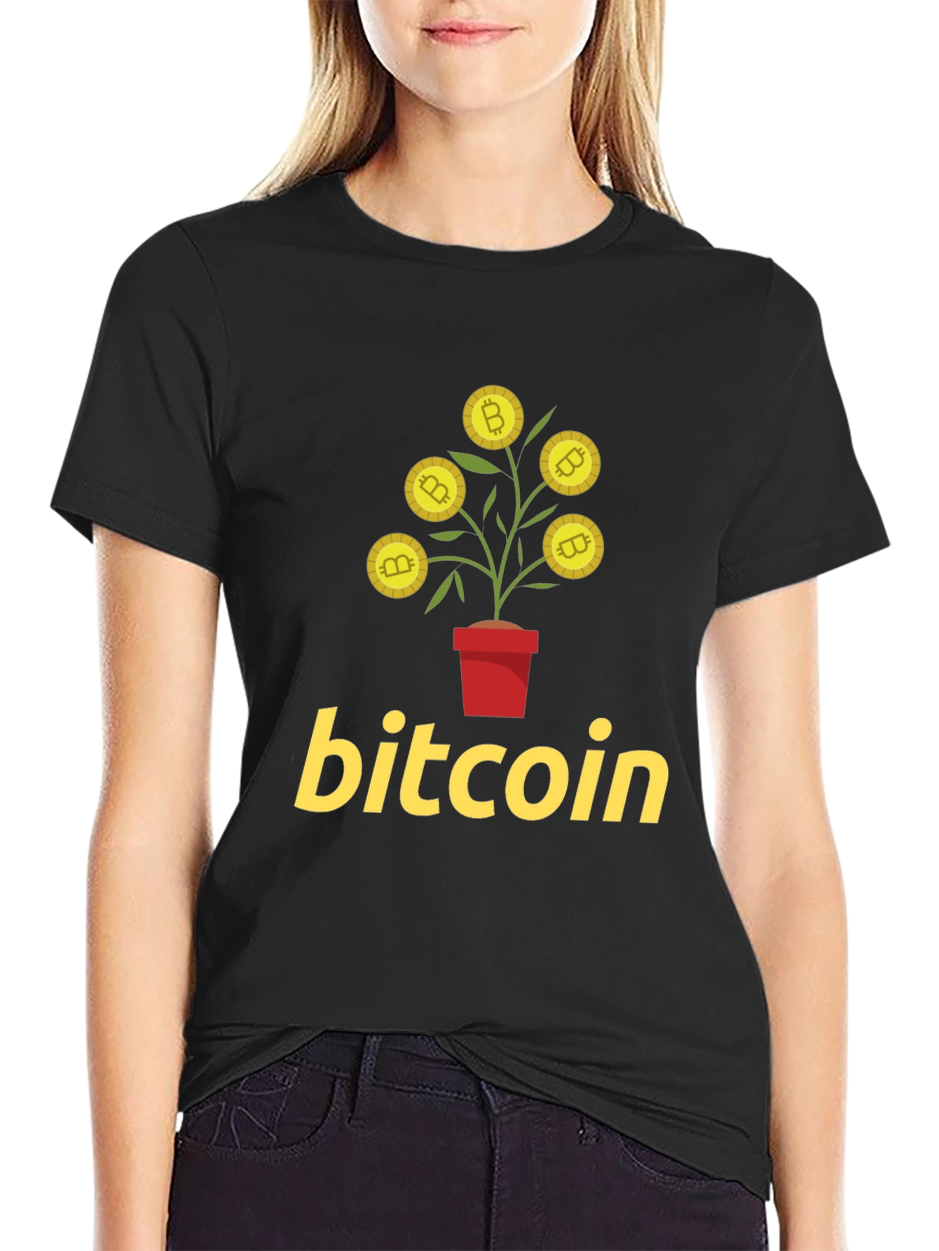 Bitcoin Plant T-Shirt - Crypto Growth Tee