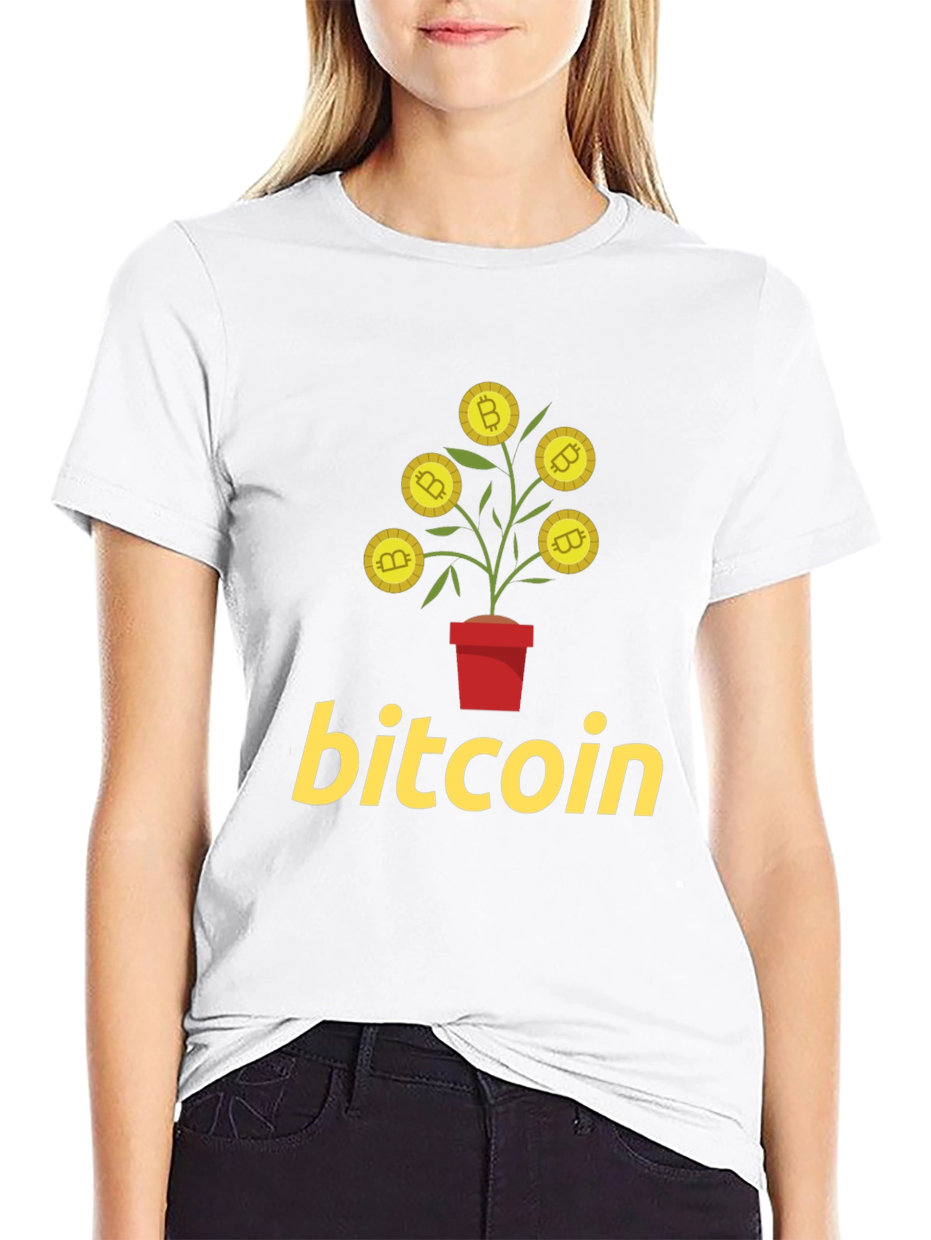 Bitcoin Plant T-Shirt - Crypto Growth Tee