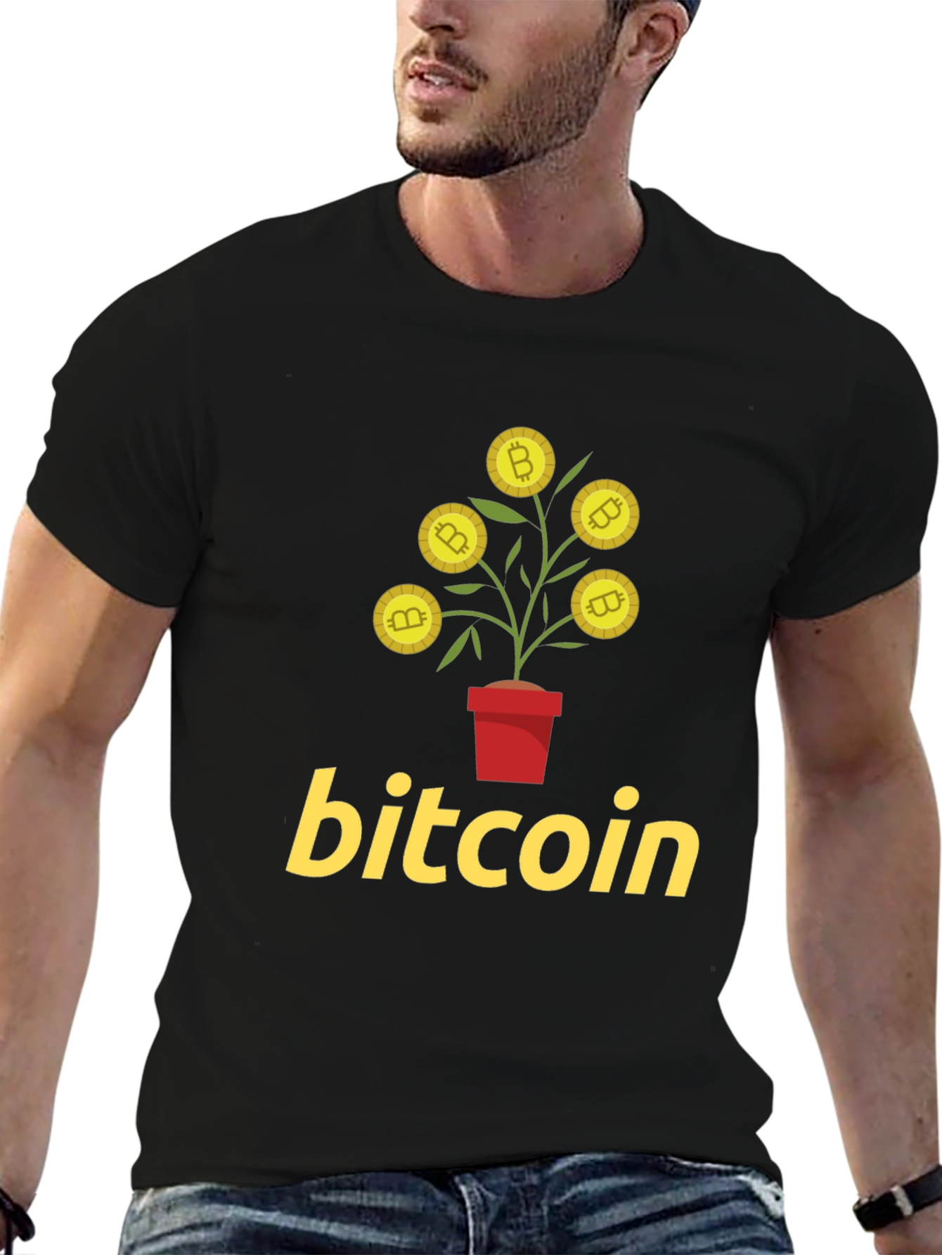 Bitcoin Plant T-Shirt - Crypto Growth Tee