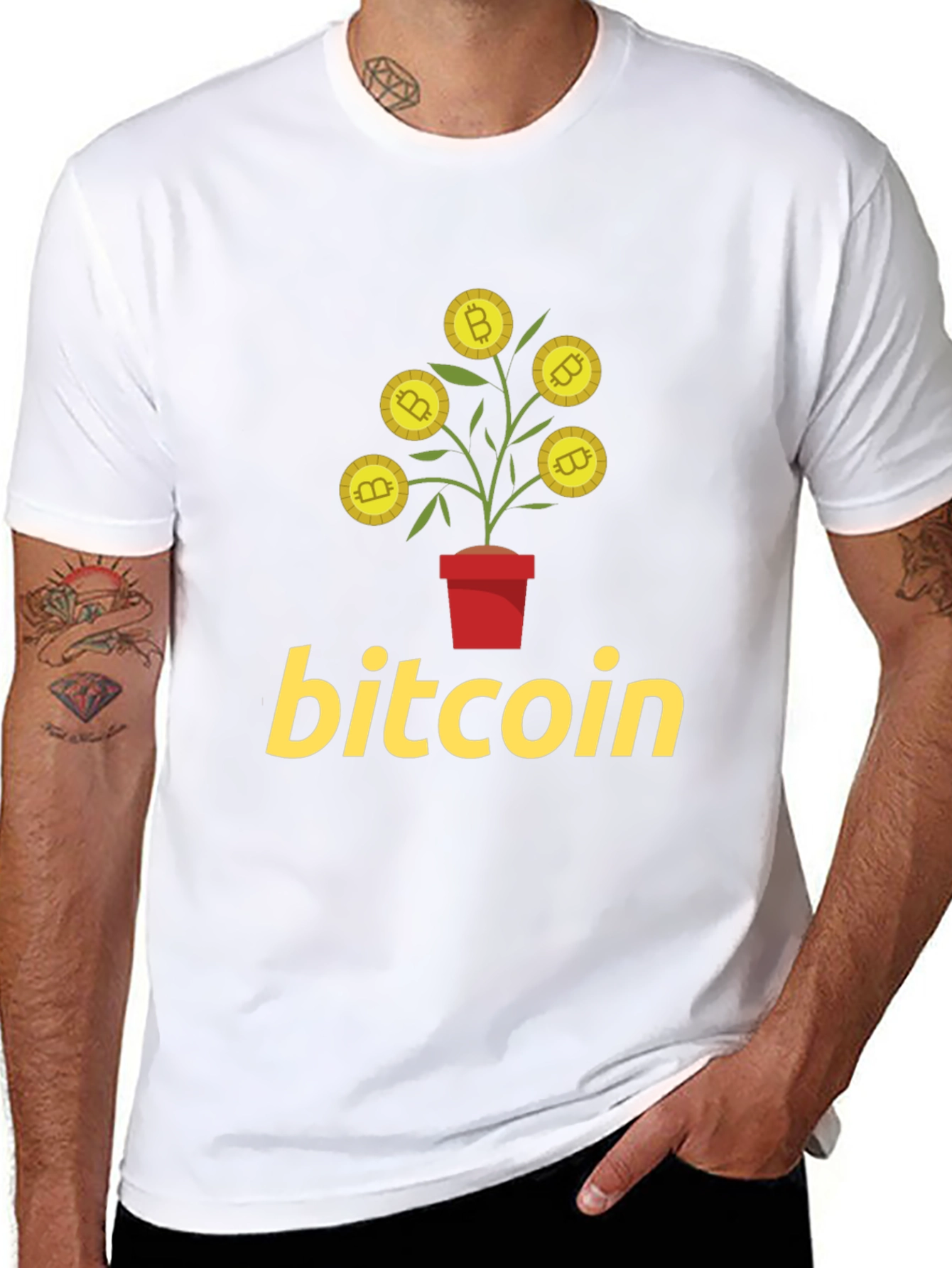 Bitcoin Plant T-Shirt - Crypto Growth Tee