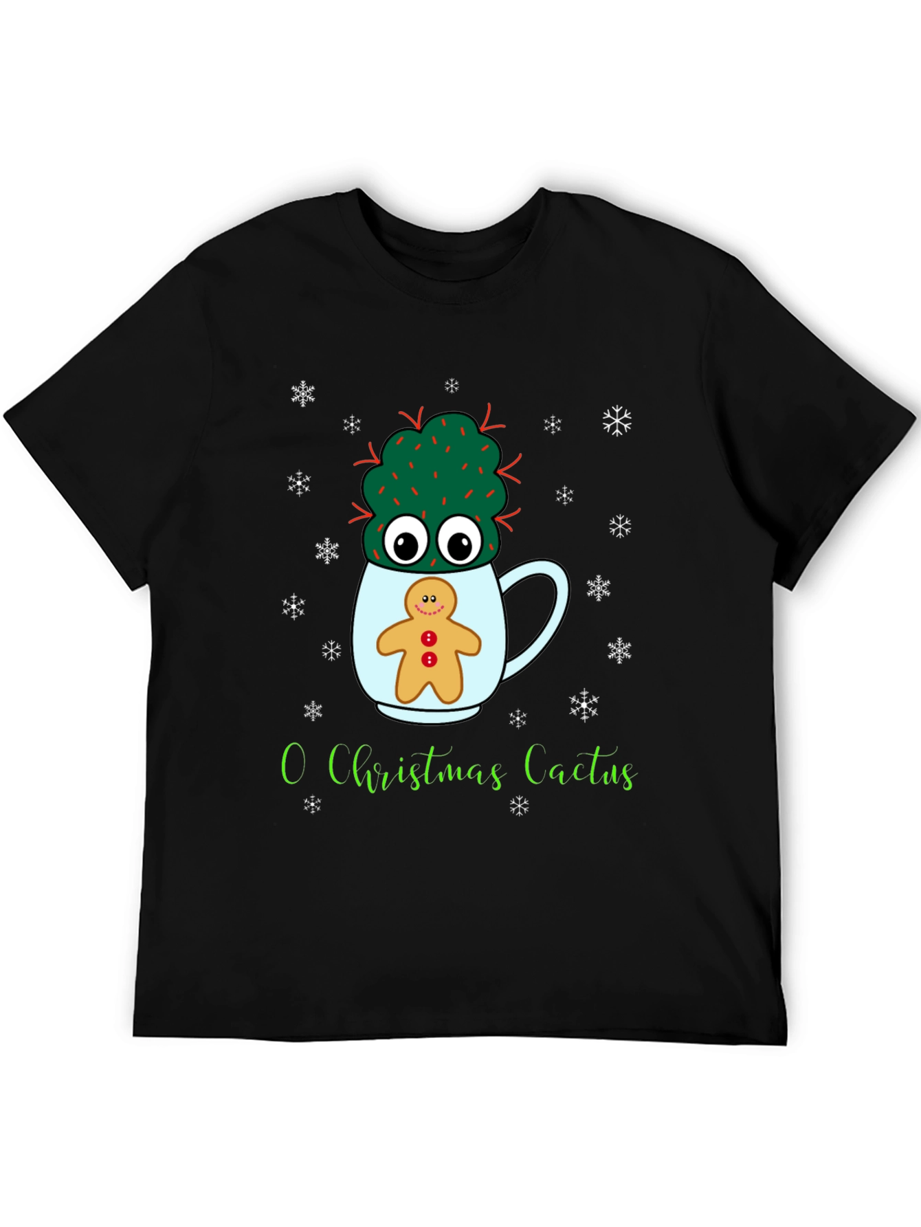O Christmas Cactus Tee - Holiday Graphic Shirt