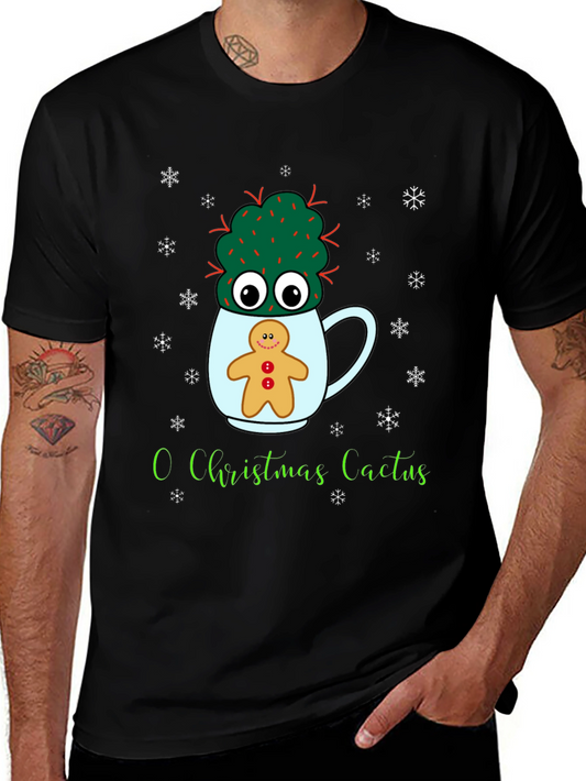 O Christmas Cactus Tee - Holiday Graphic Shirt