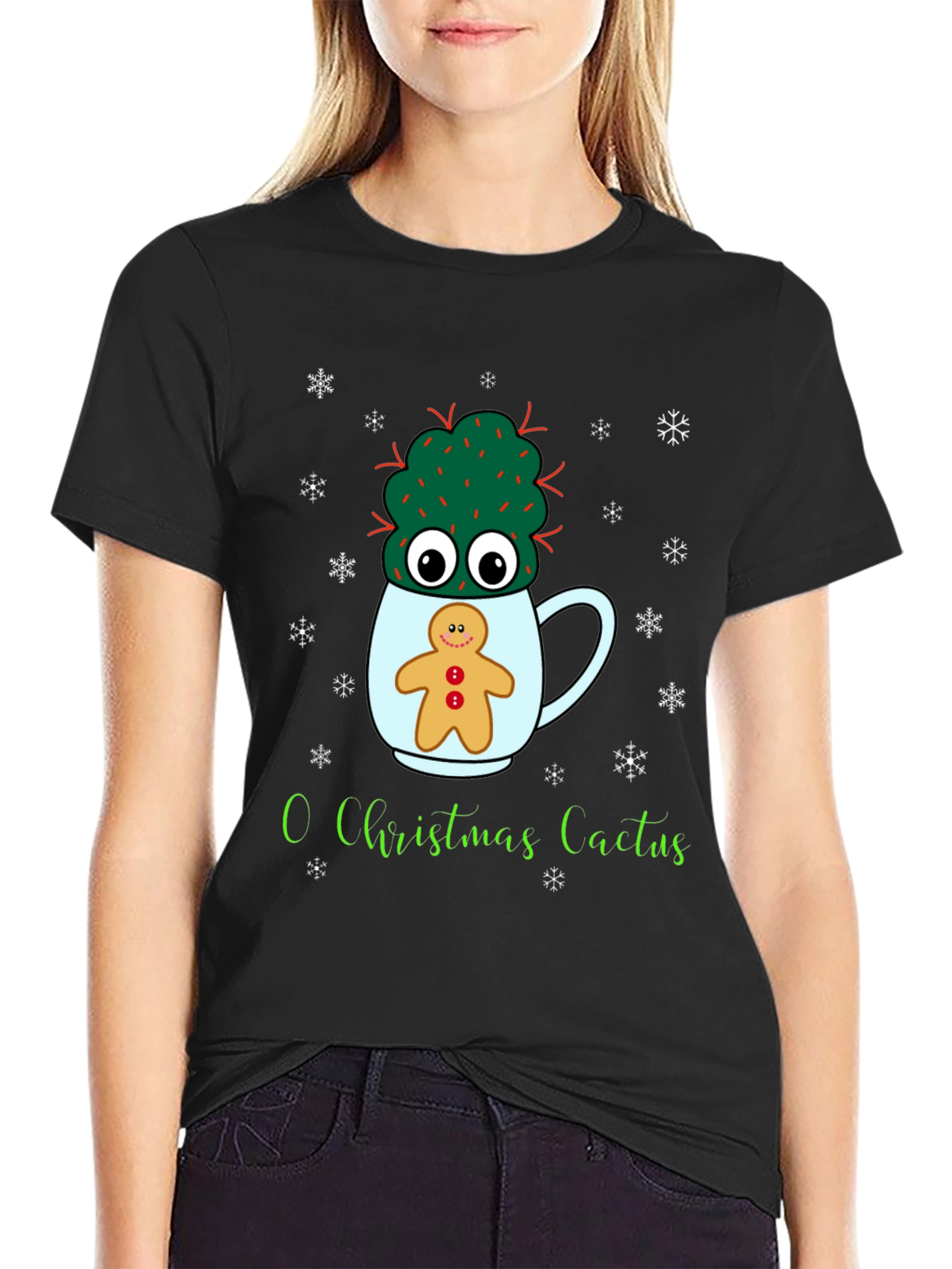 O Christmas Cactus Tee - Holiday Graphic Shirt