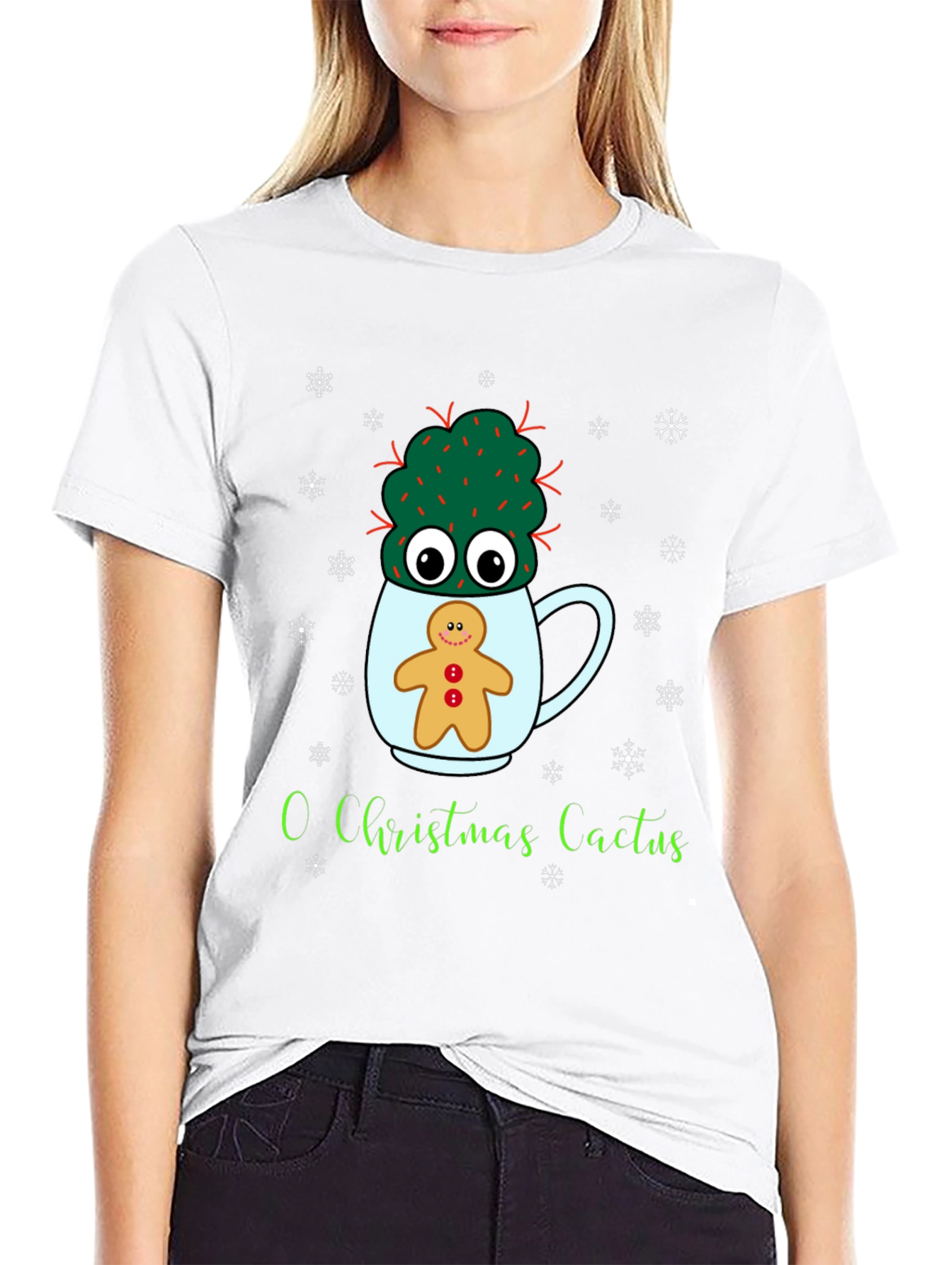 O Christmas Cactus Tee - Holiday Graphic Shirt
