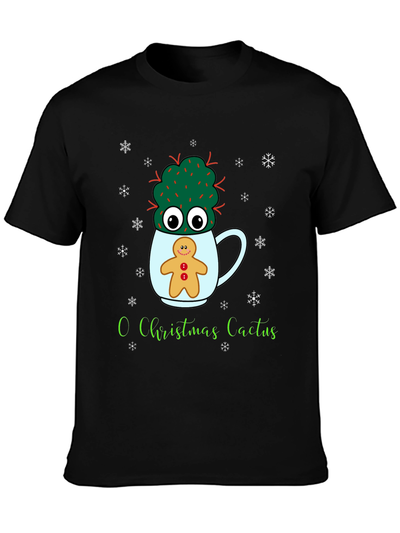 O Christmas Cactus Tee - Holiday Graphic Shirt