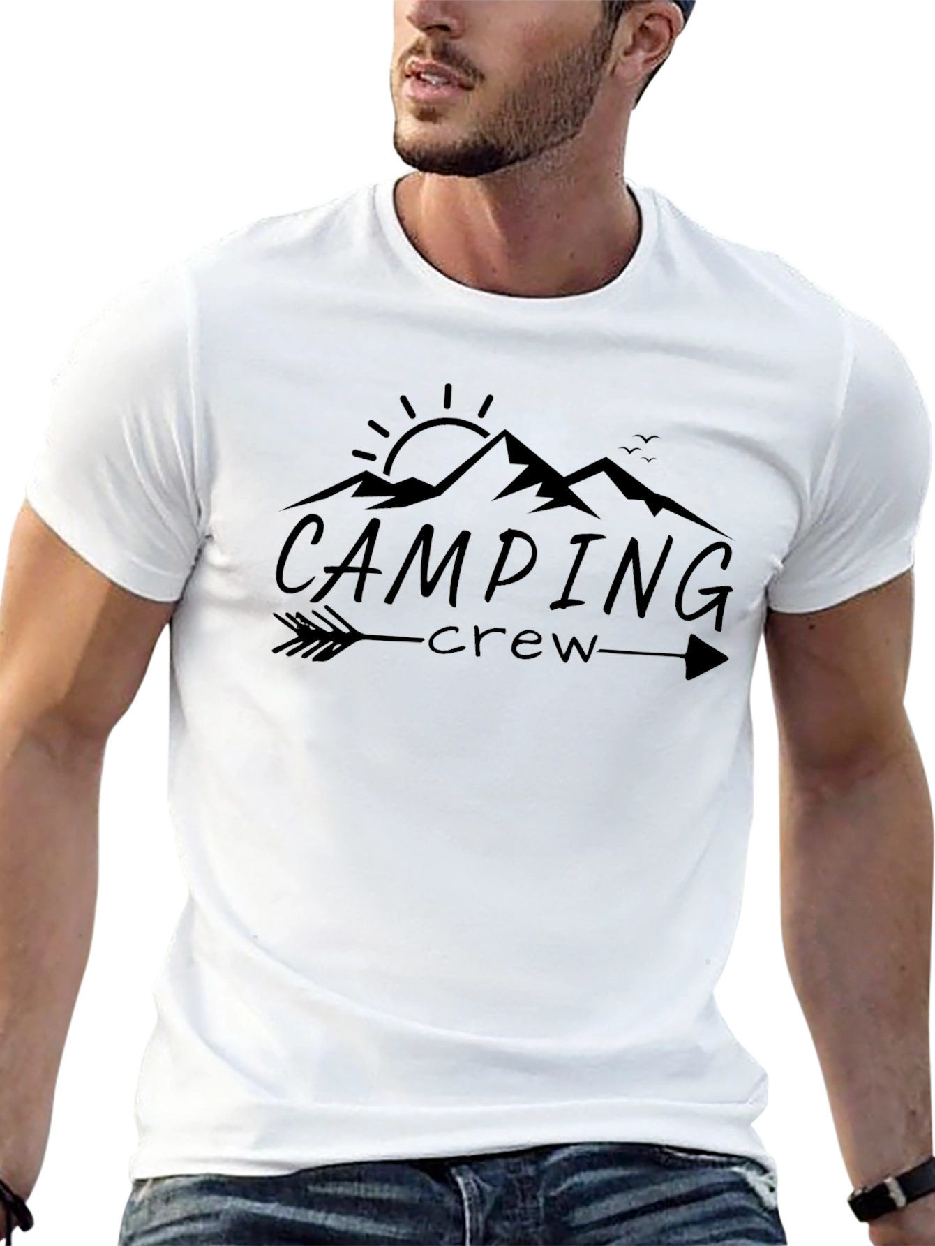 Camping Crew Graphic Tee - Adventure Shirt
