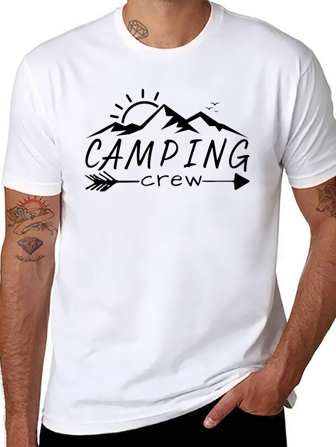 Camping Crew Graphic Tee - Adventure Shirt