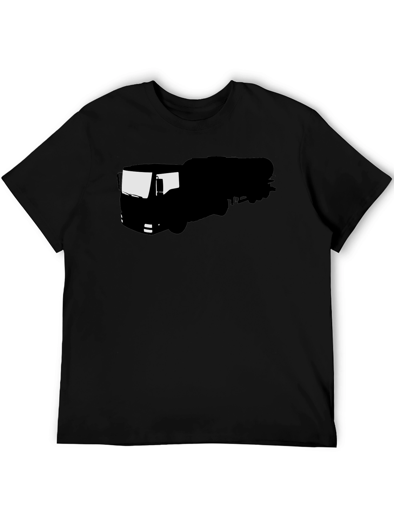 Truck Silhouette Black T-Shirt
