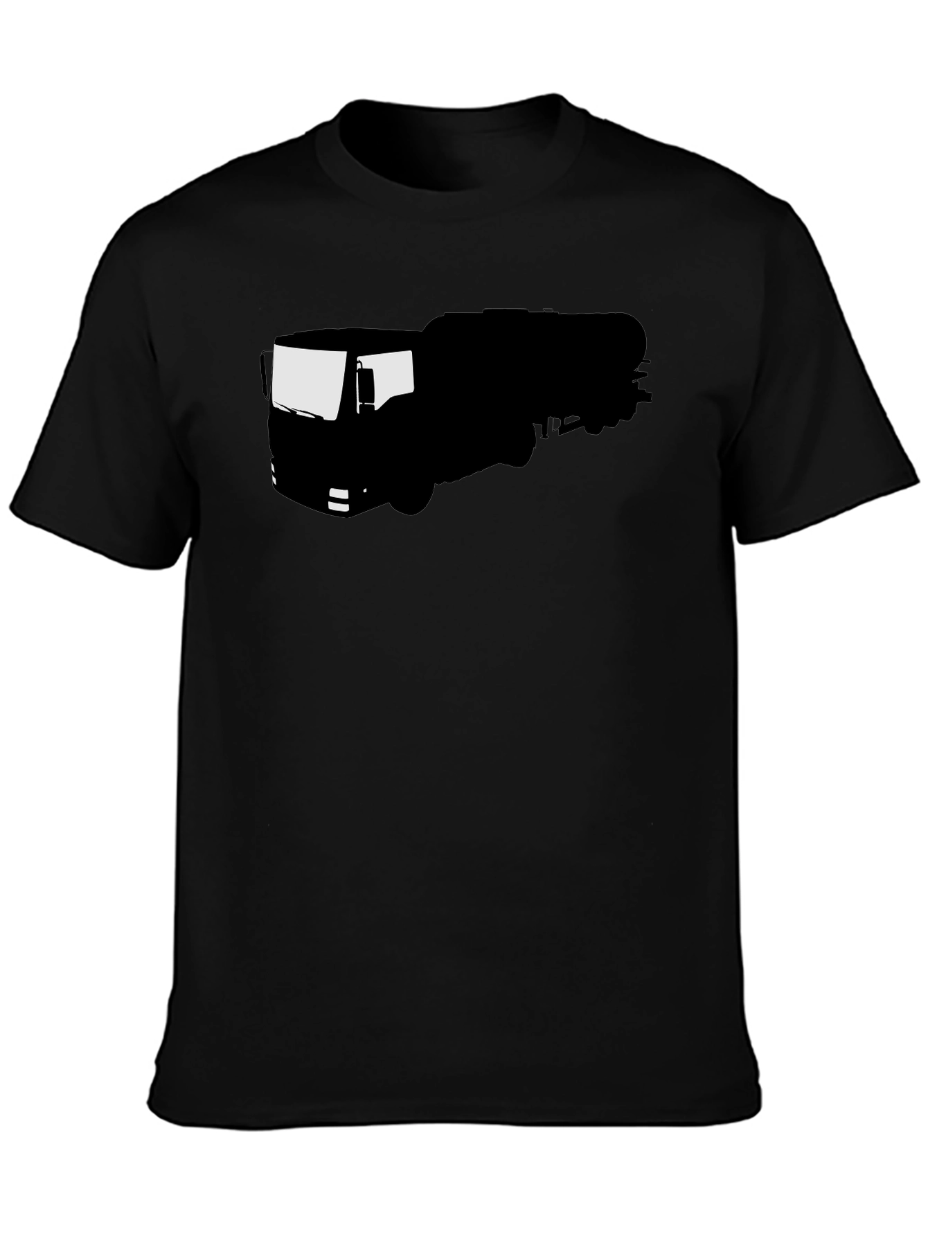 Truck Silhouette Black T-Shirt