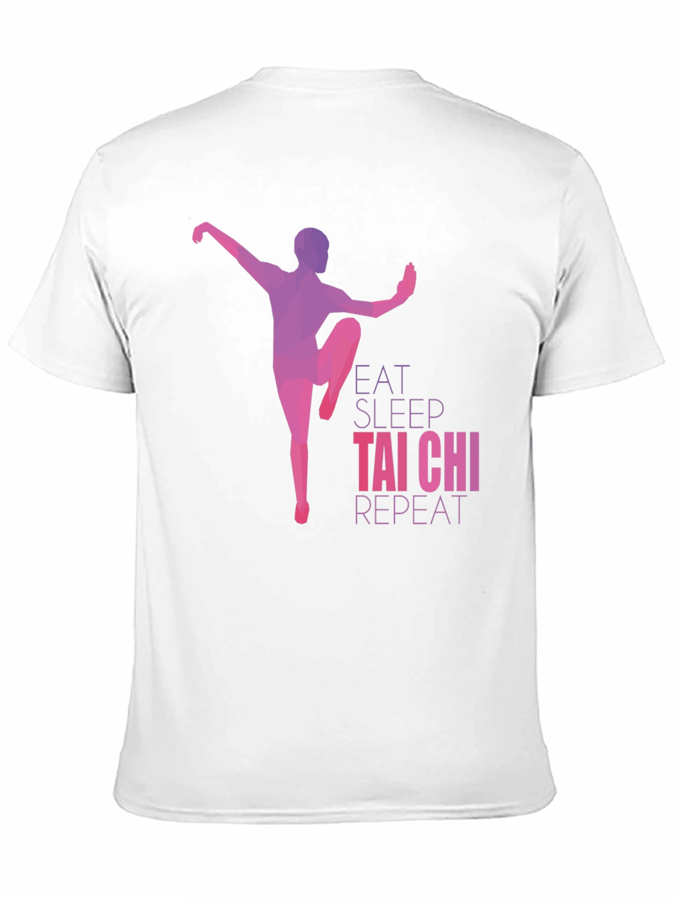 Eat Sleep Tai Chi Repeat Black Graphic Tee