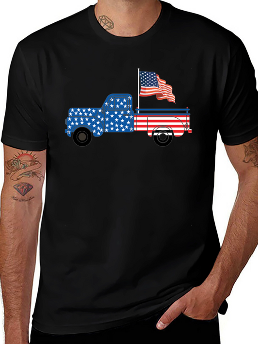 Patriotic Truck Graphic T-Shirt