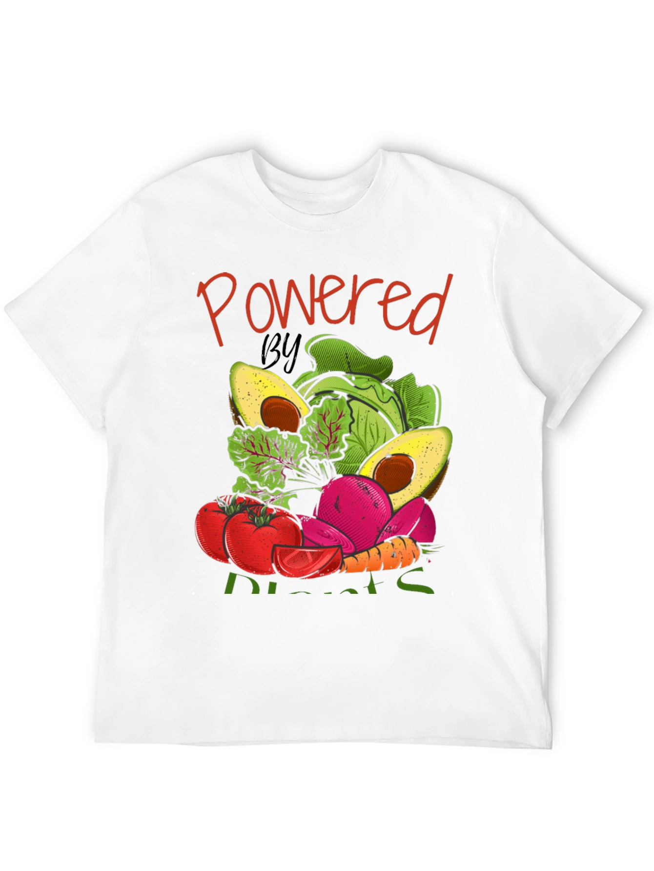Powered By Plants Graphic T-Shirt Vegan Tee