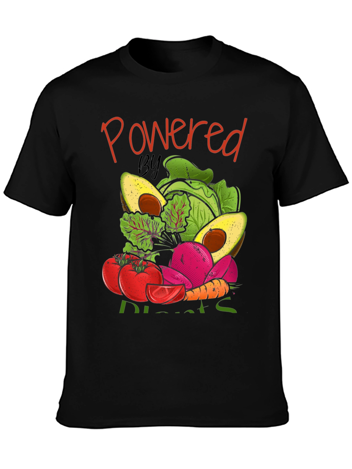 Powered By Plants Graphic T-Shirt Vegan Tee