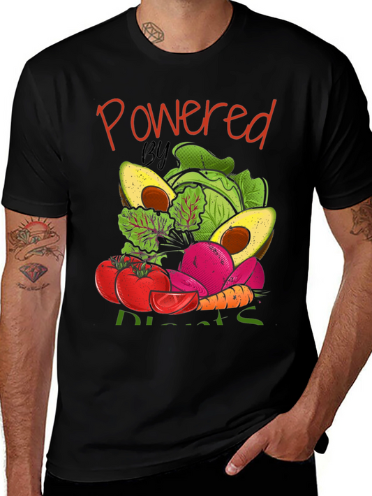 Powered By Plants Graphic T-Shirt Vegan Tee