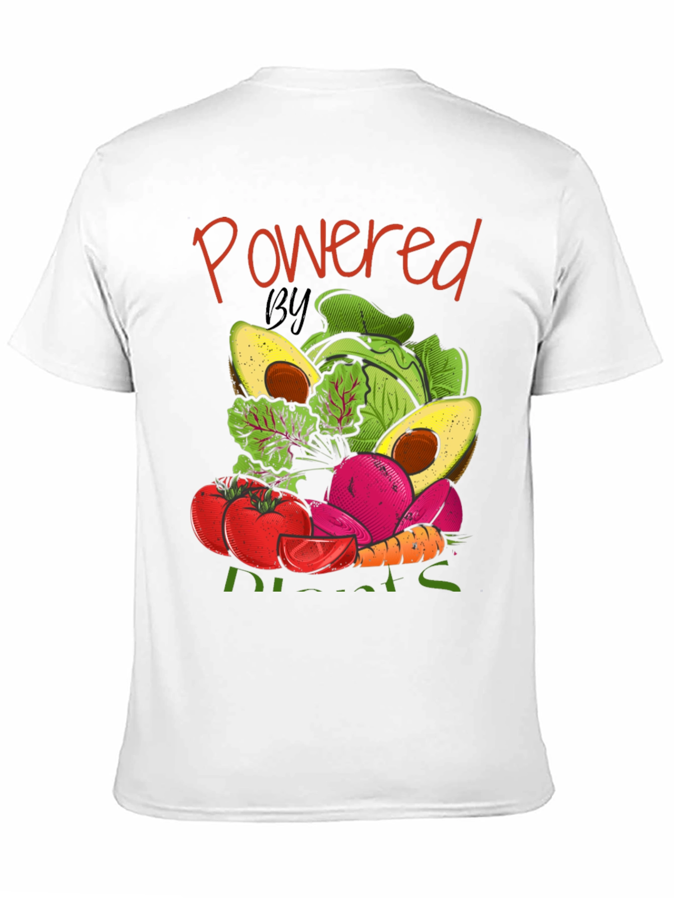 Powered By Plants Graphic T-Shirt Vegan Tee
