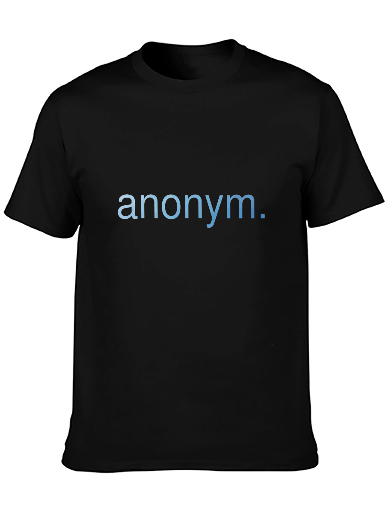 Anonym. Black Graphic Tee - Modern Casual Wear