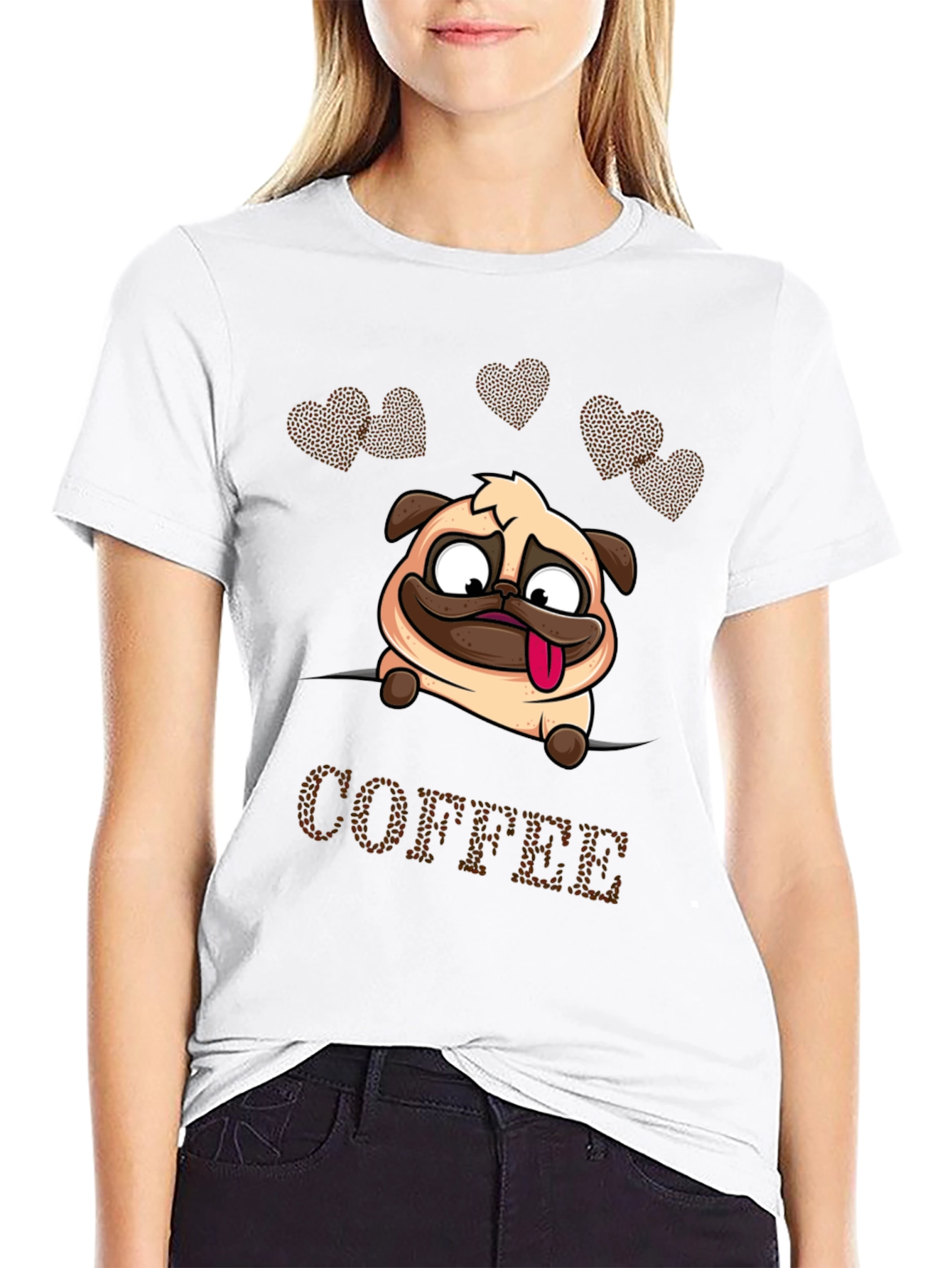 Funny Pug Coffee Lover T-Shirt
