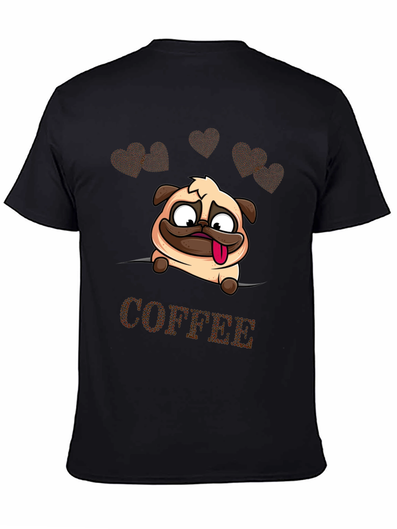 Funny Pug Coffee Lover T-Shirt