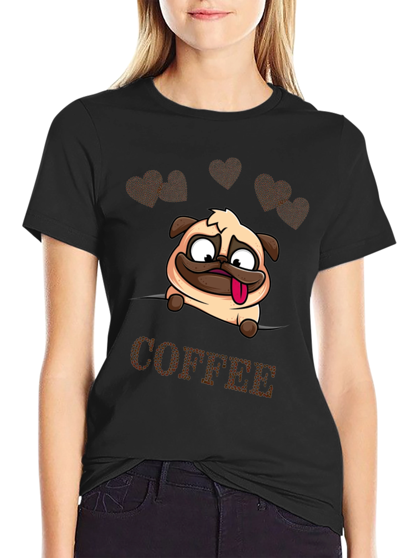 Funny Pug Coffee Lover T-Shirt