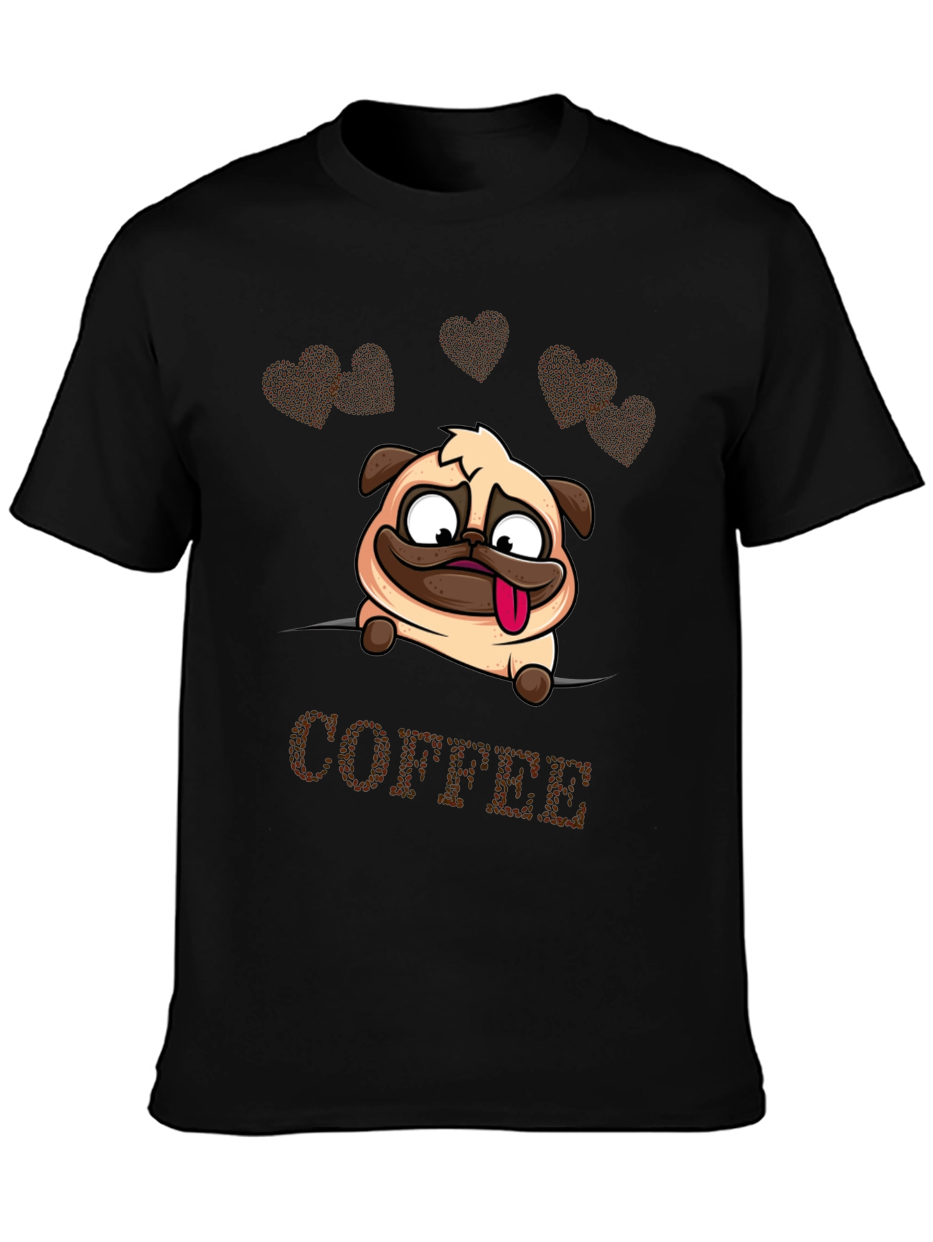 Funny Pug Coffee Lover T-Shirt