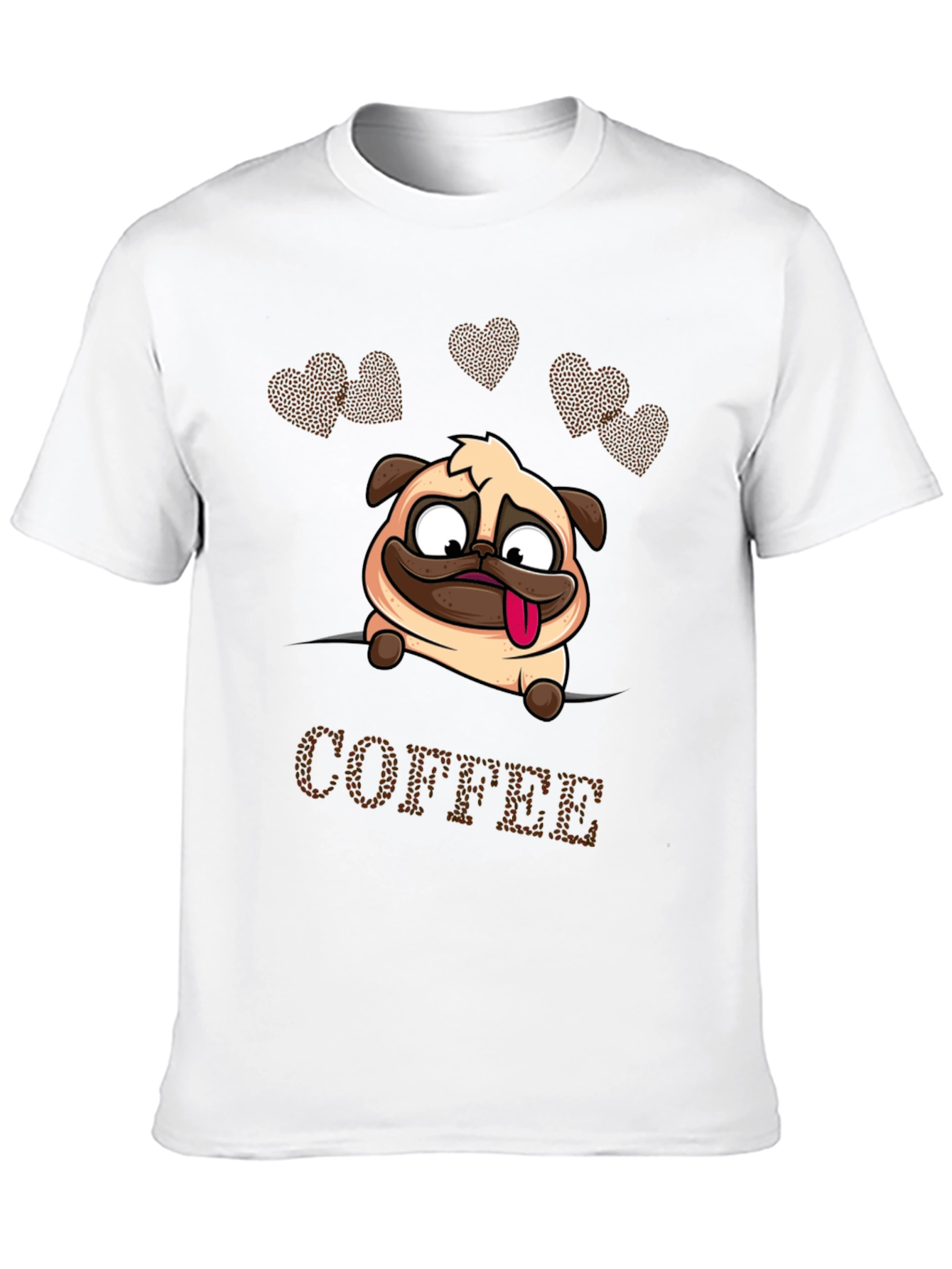 Funny Pug Coffee Lover T-Shirt