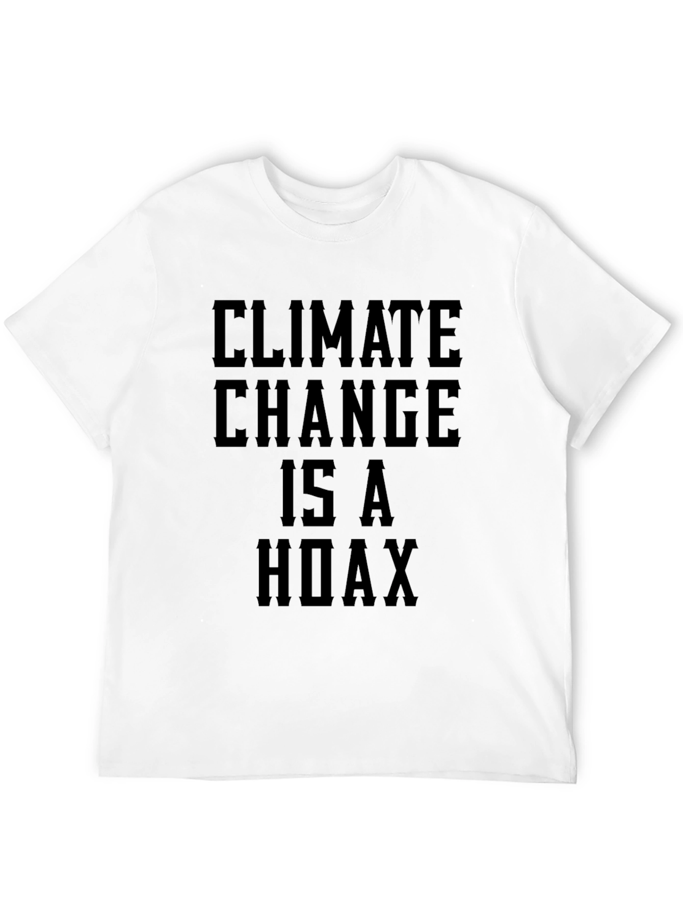 Climate Change Hoax Graphic Tee - Black