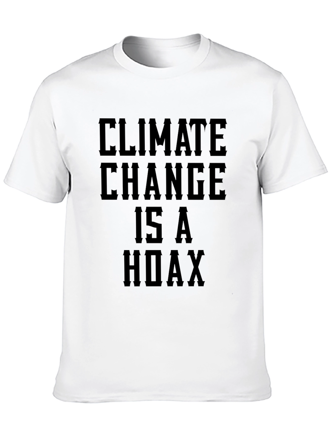 Climate Change Hoax Graphic Tee - Black