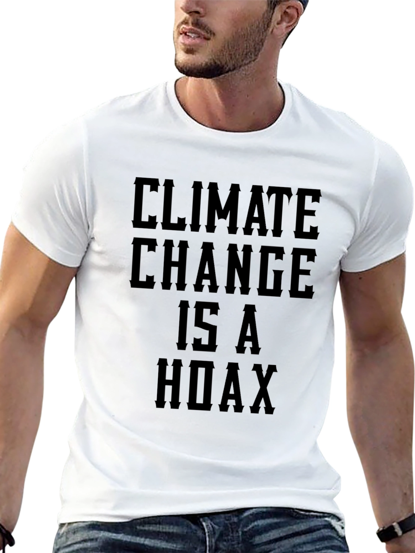 Climate Change Hoax Graphic Tee - Black