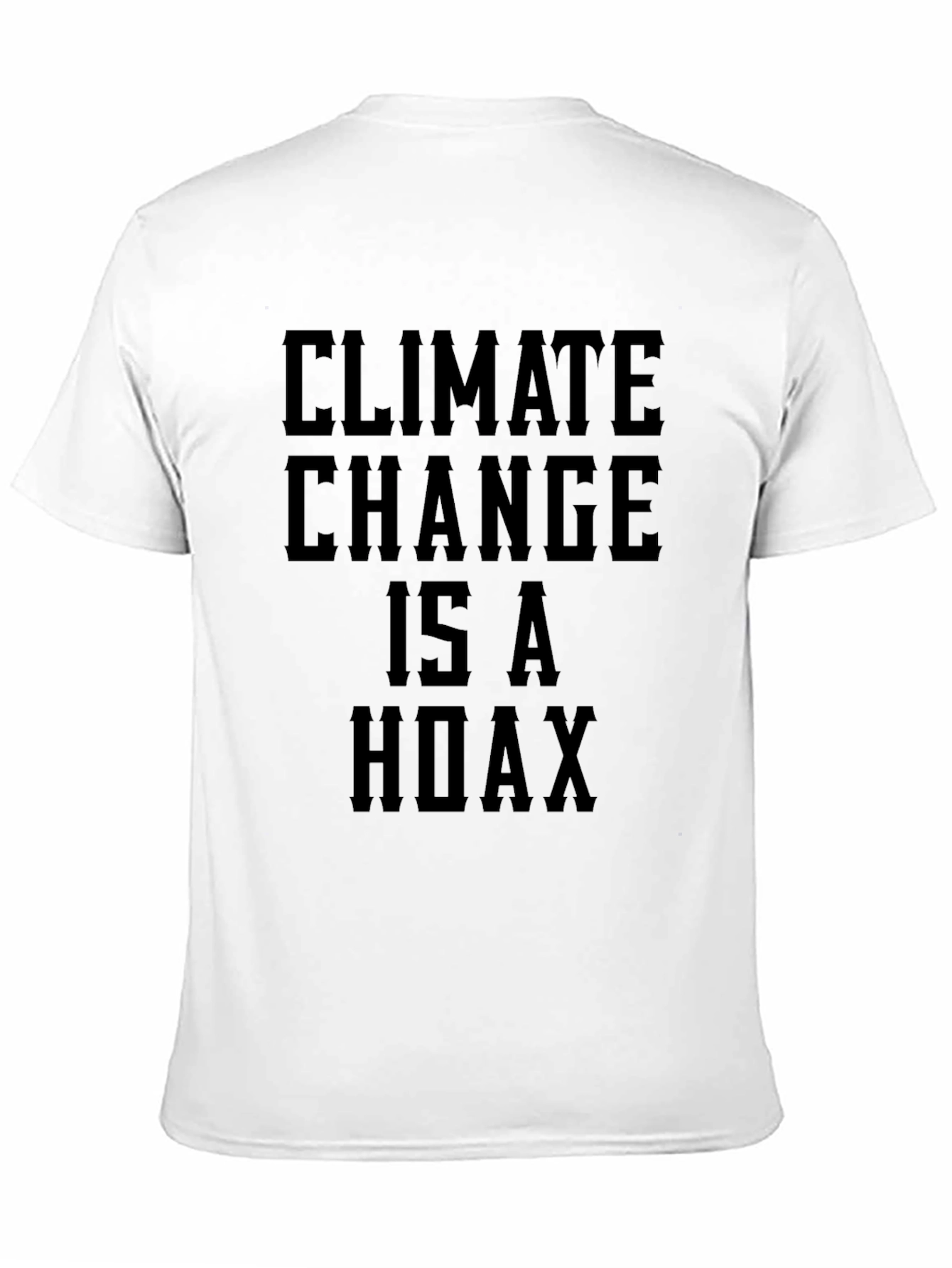 Climate Change Hoax Graphic Tee - Black