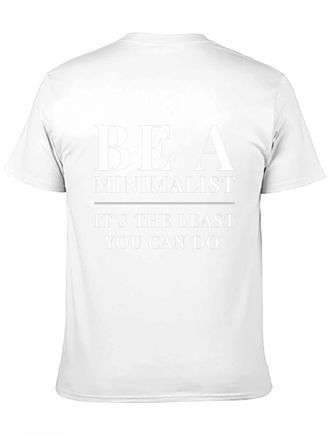 Minimalist Slogan Black T-Shirt
