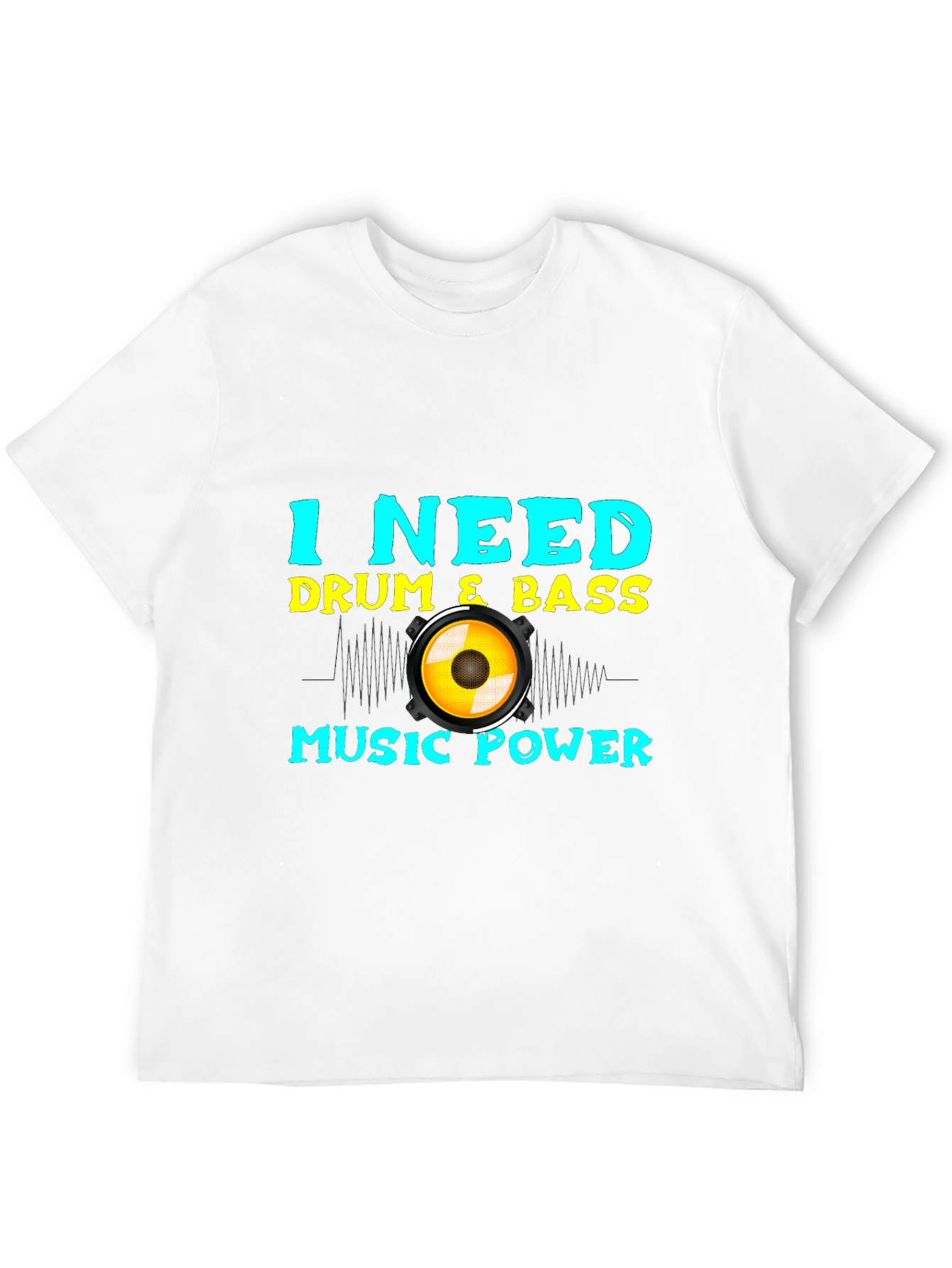 Drum & Bass Music Power Black Tee