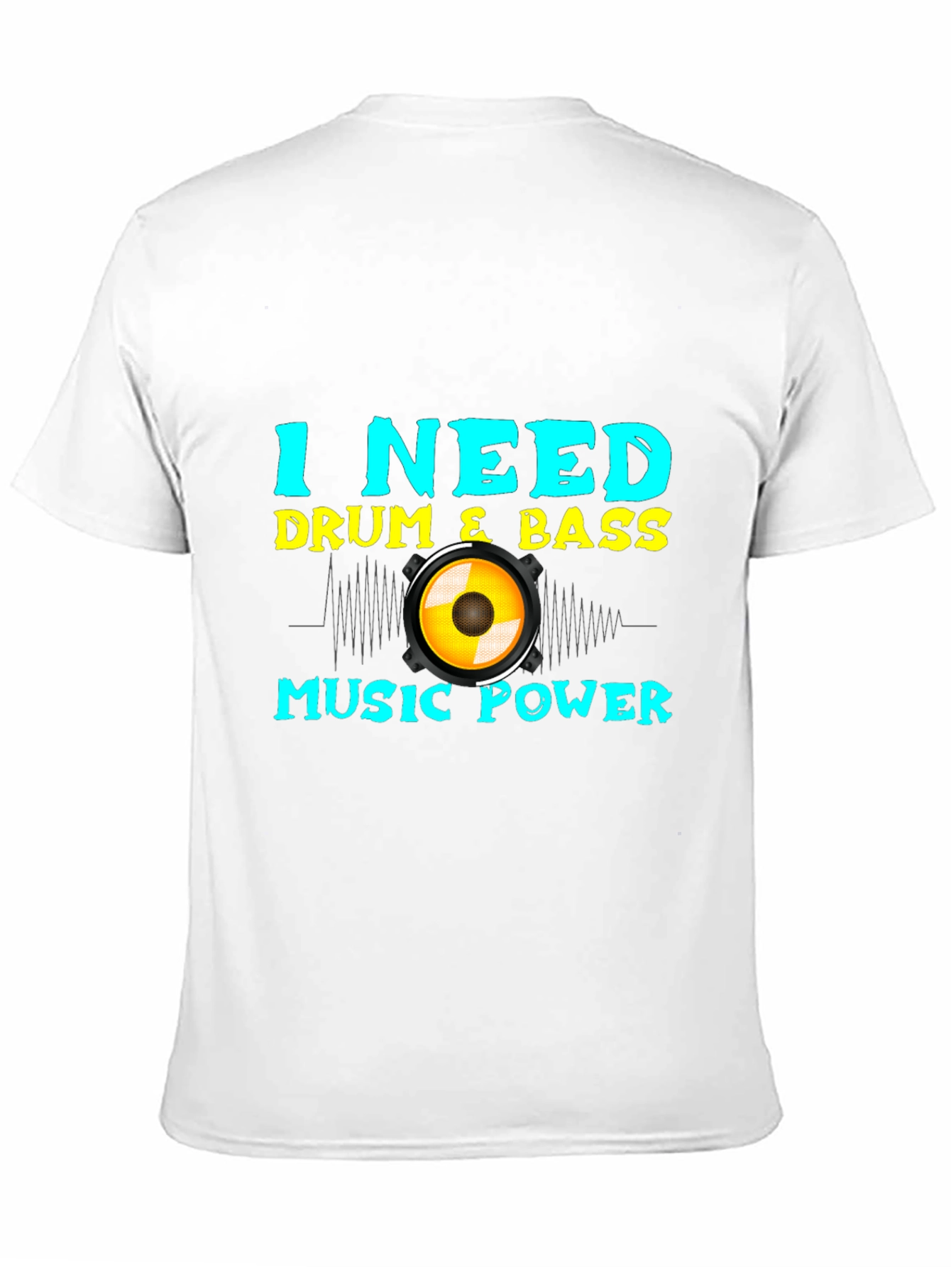 Drum & Bass Music Power Black Tee