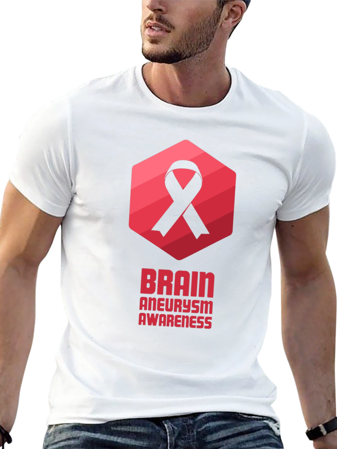 Brain Aneurysm Awareness Black T-Shirt
