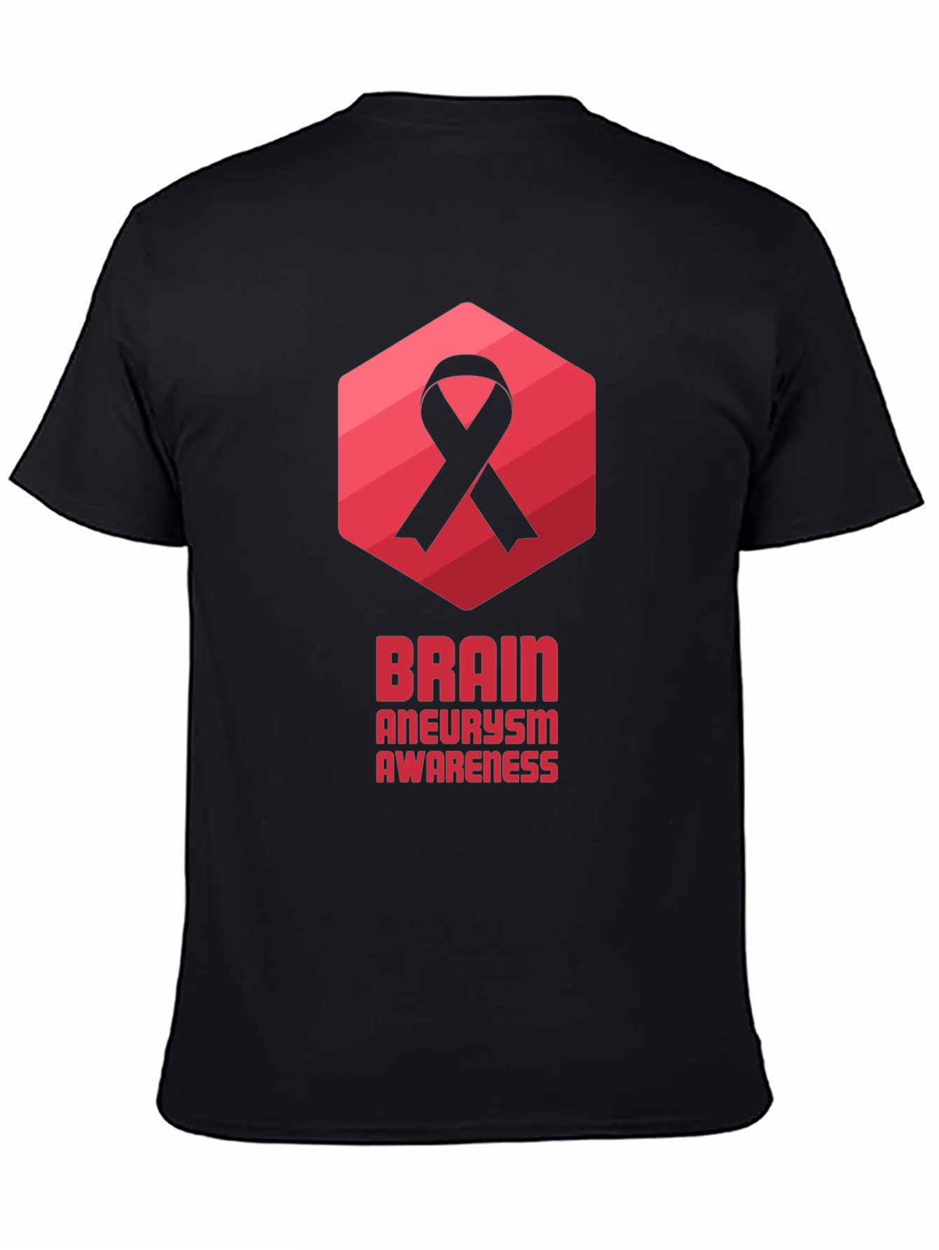 Brain Aneurysm Awareness Black T-Shirt