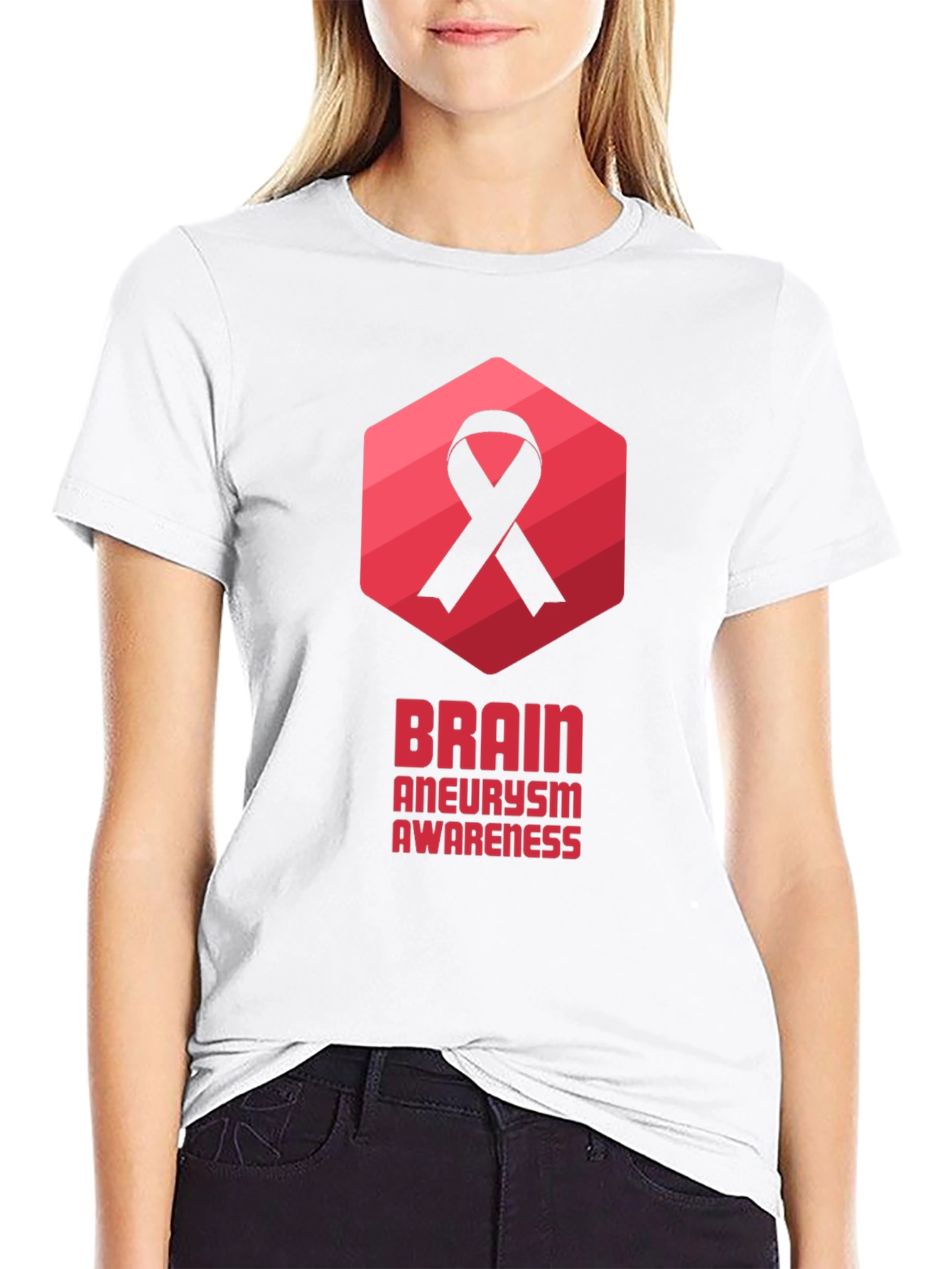 Brain Aneurysm Awareness Black T-Shirt