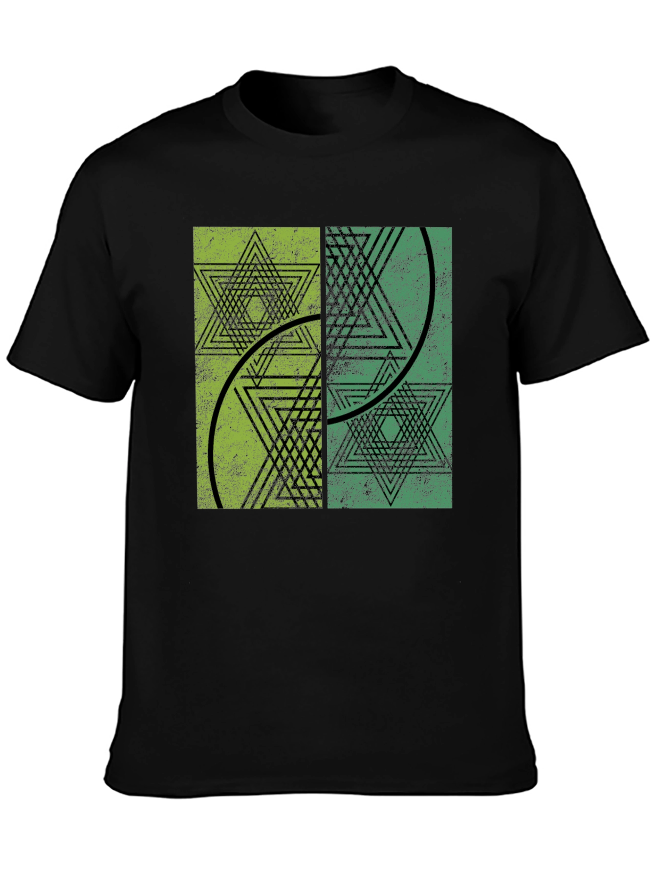 Geometric Star Graphic T-Shirt - Unique Design