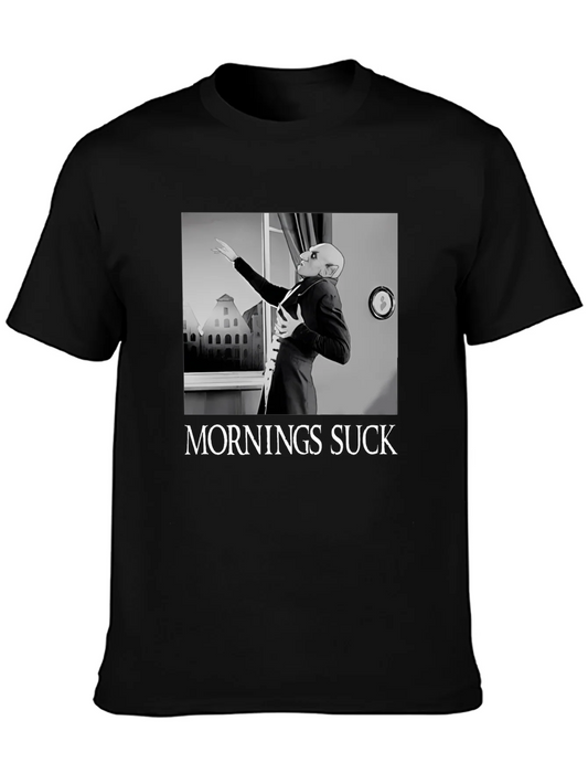 Mornings Suck Nosferatu T-Shirt