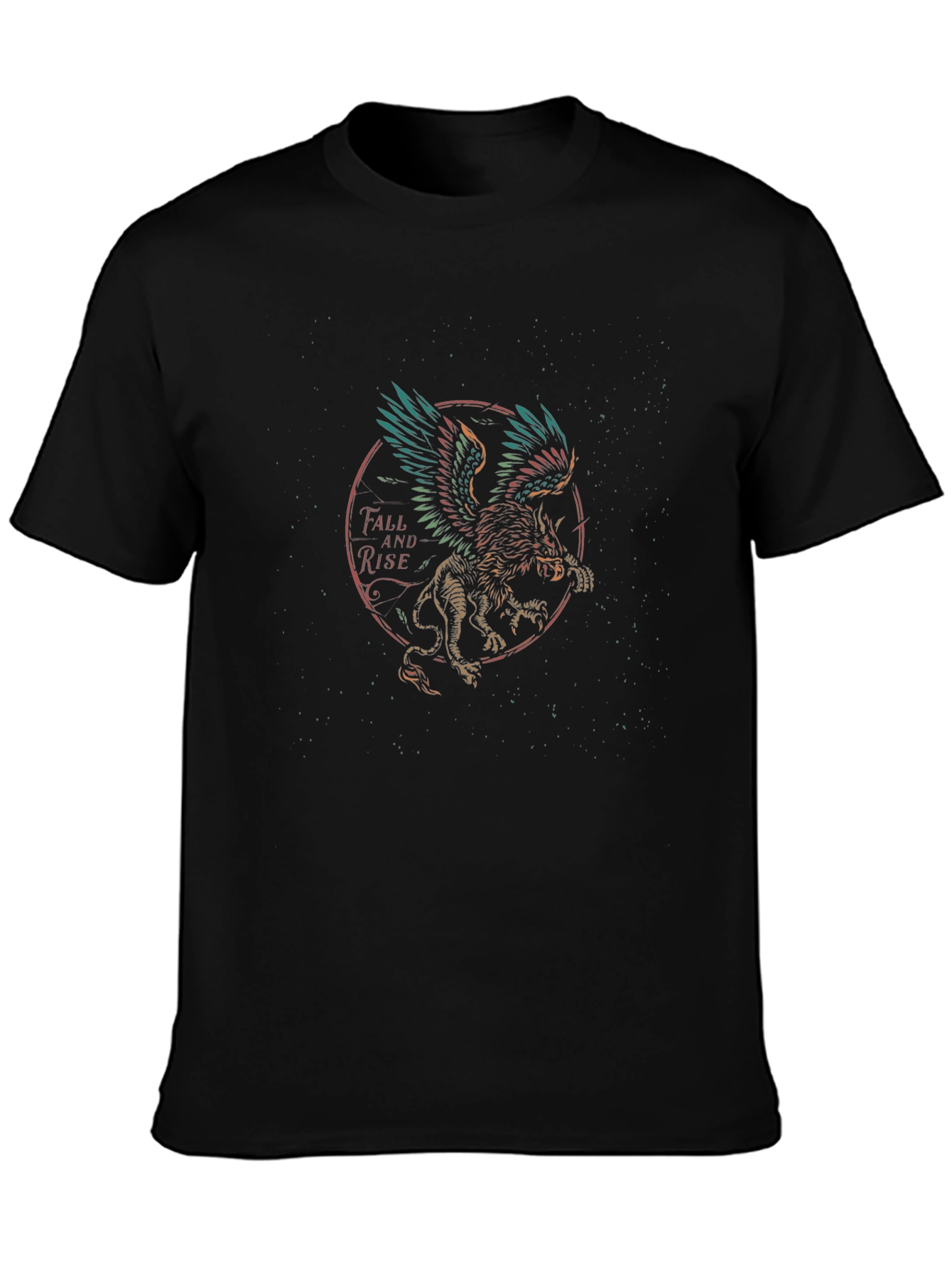 Graphic Print Crew Neck Tee