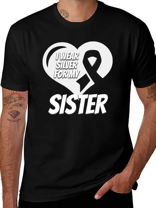 I Wear Silver for My Sister T-Shirt