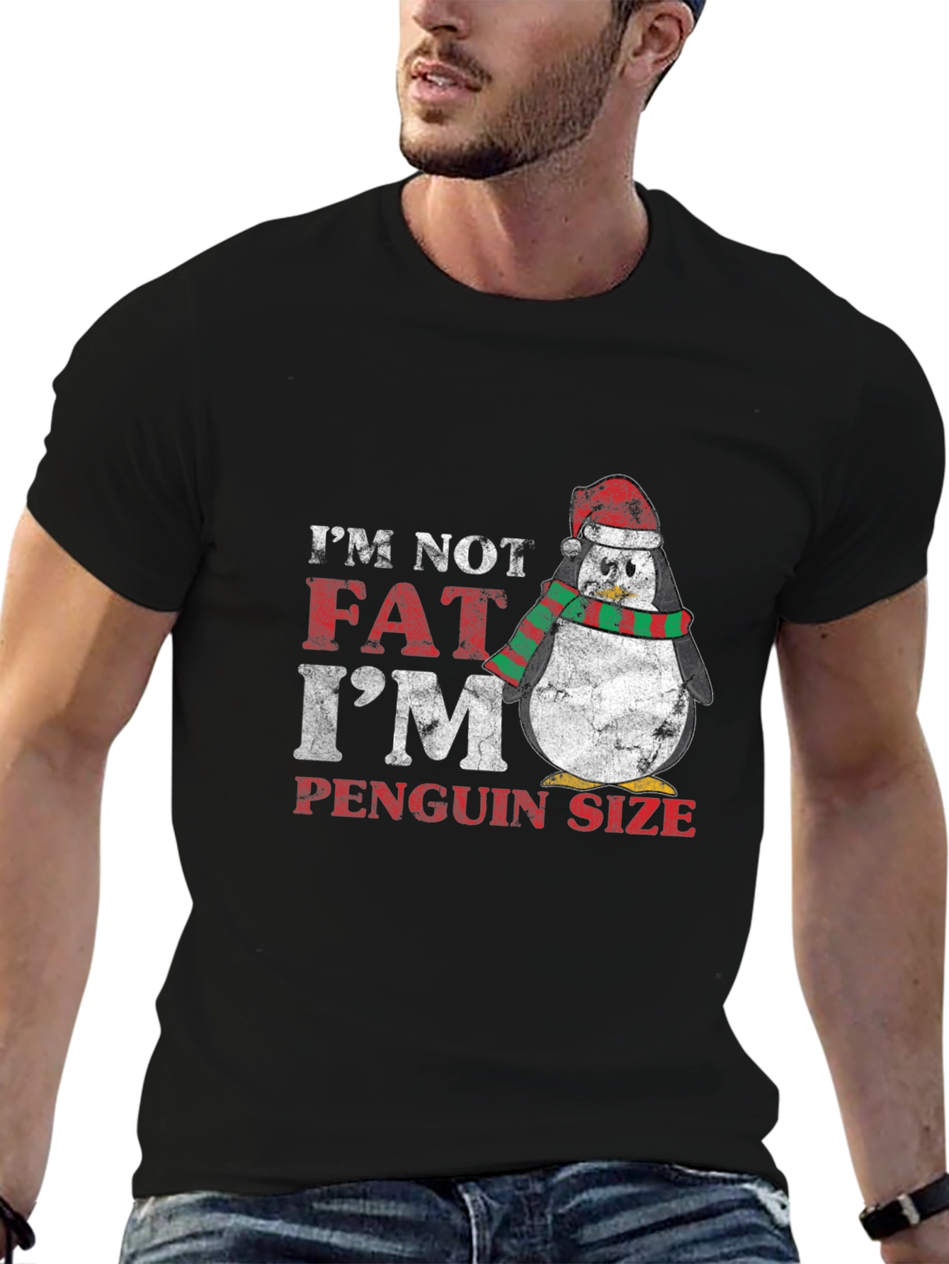 Penguin Size Christmas T-Shirt