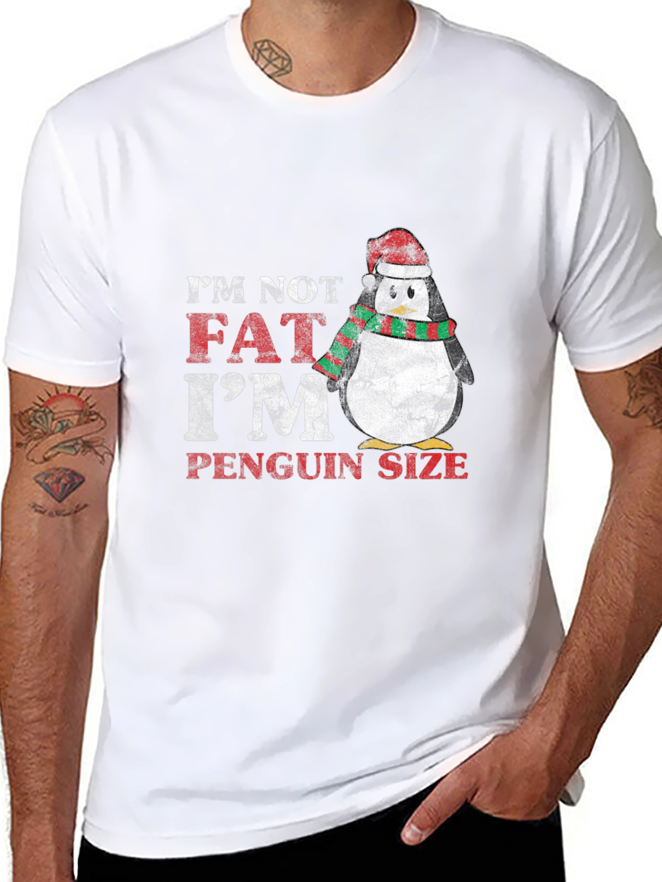 Penguin Size Christmas T-Shirt