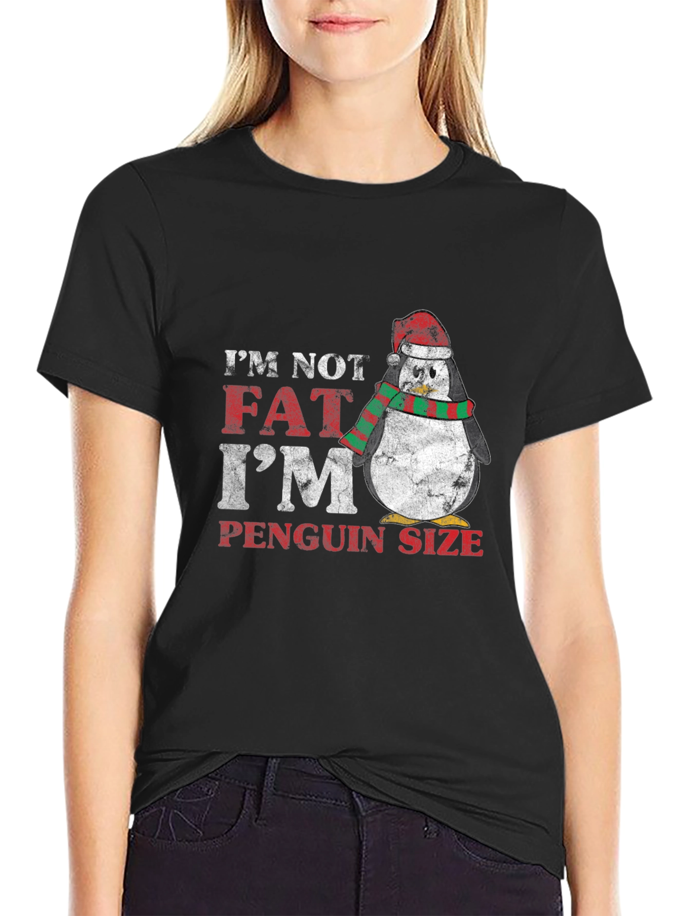 Penguin Size Christmas T-Shirt